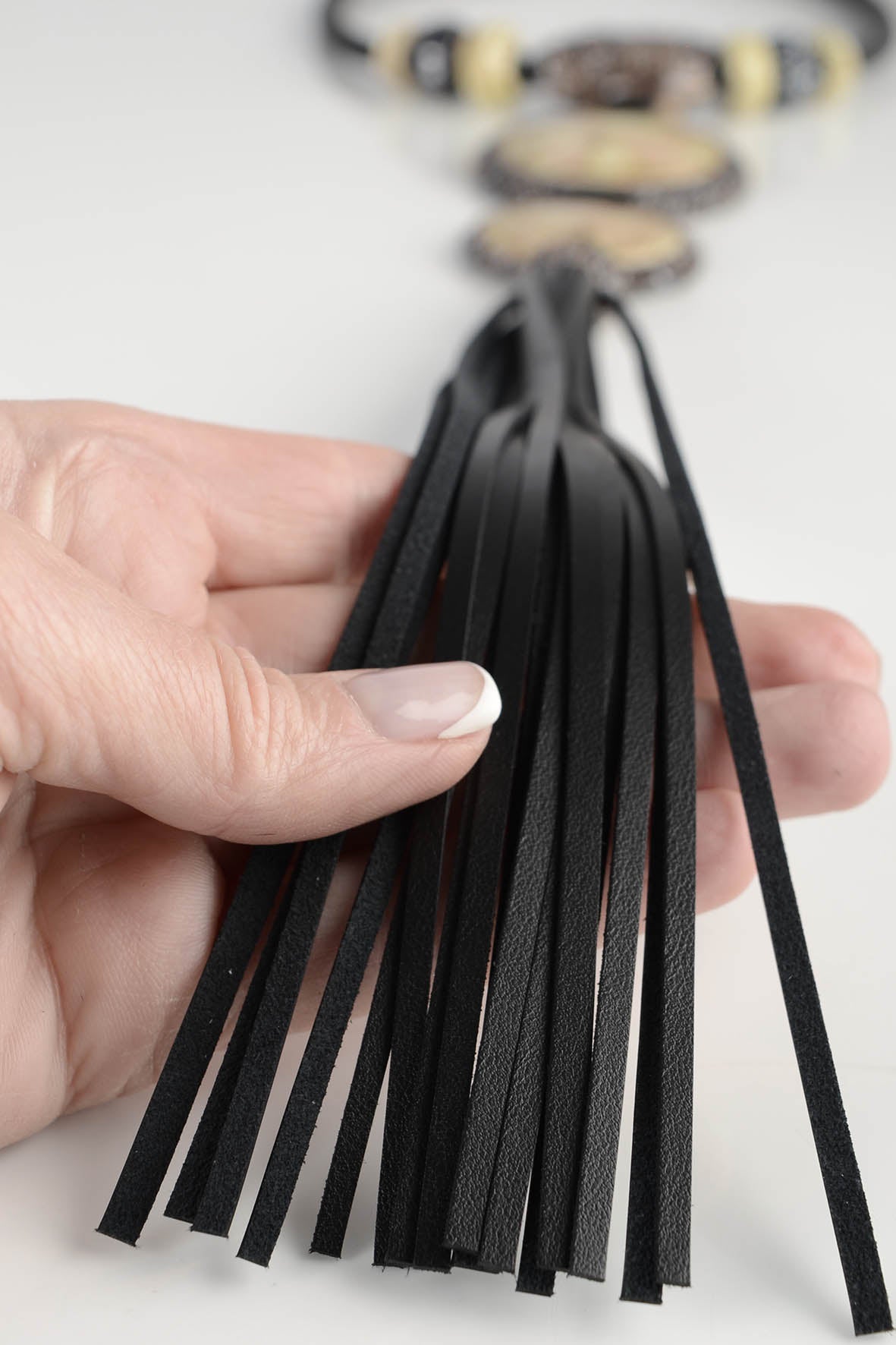 Beige Oversized Necklace