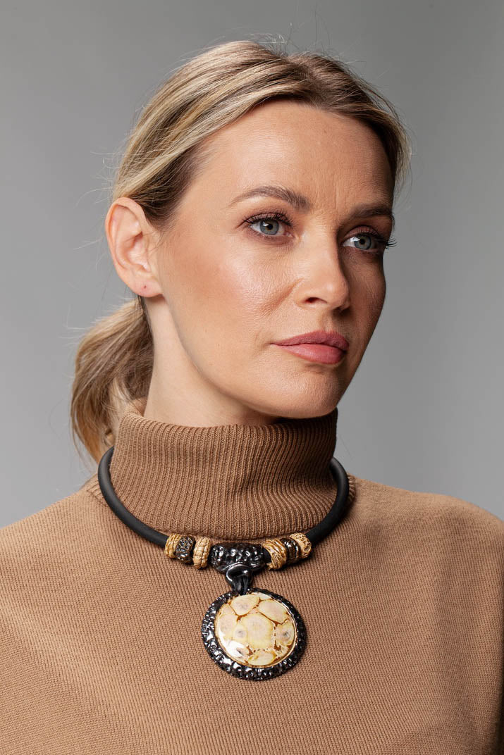 Beige, Cream Necklace for Women  