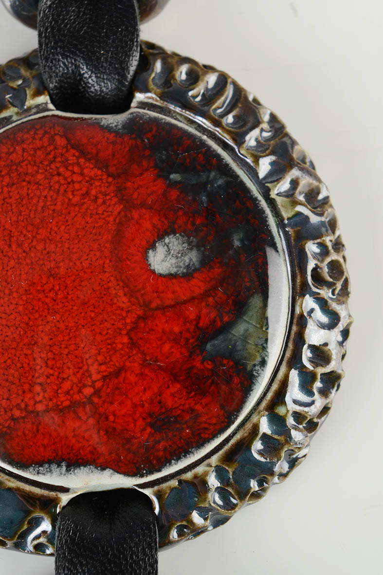 Big Red Necklace for Elegant Outfit