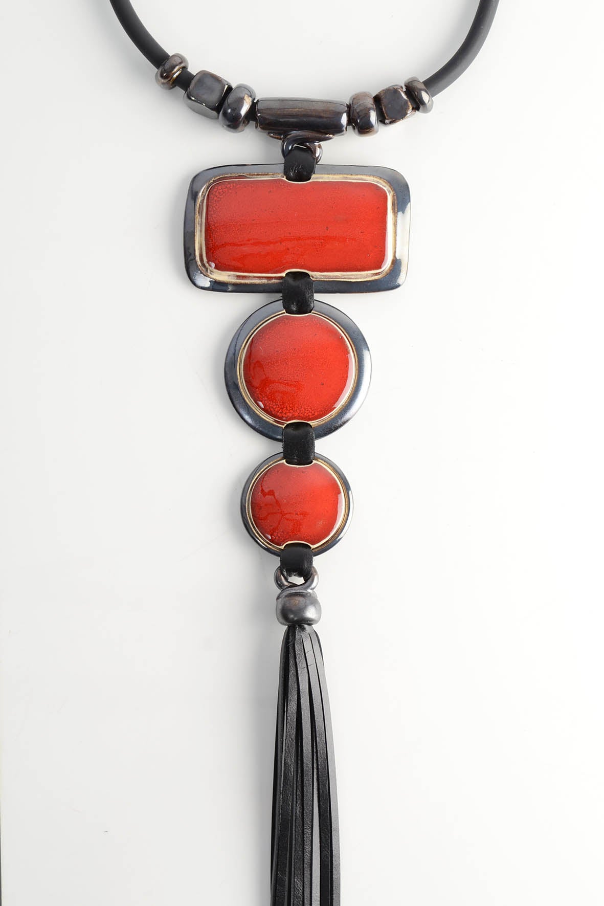 Big Red Pendant Necklace