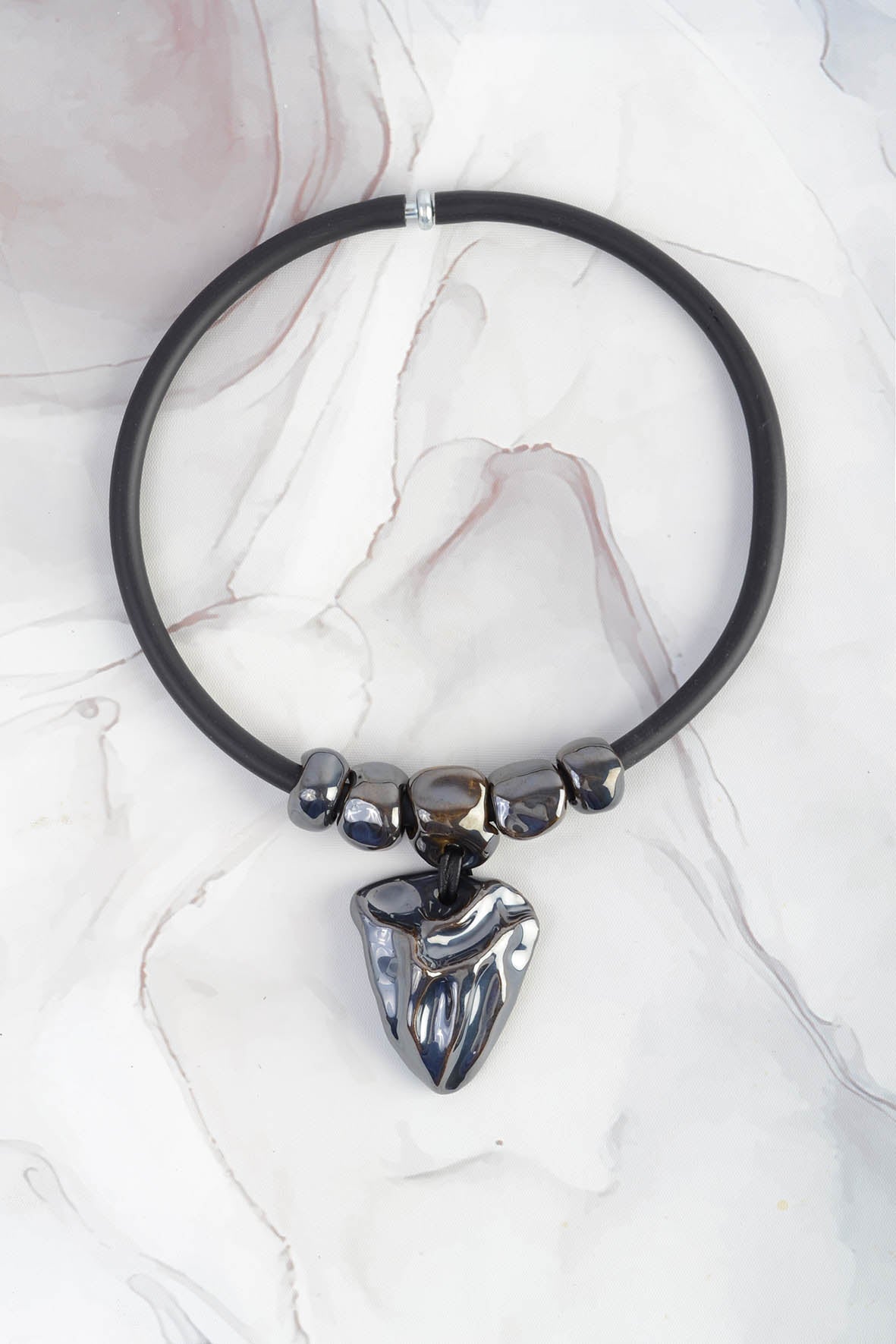 Black Ethical Slow Fasion Jewelry Necklace