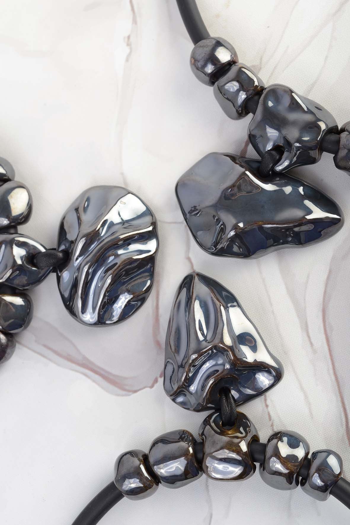 Black Ethical Slow Fasion Jewelry Necklace