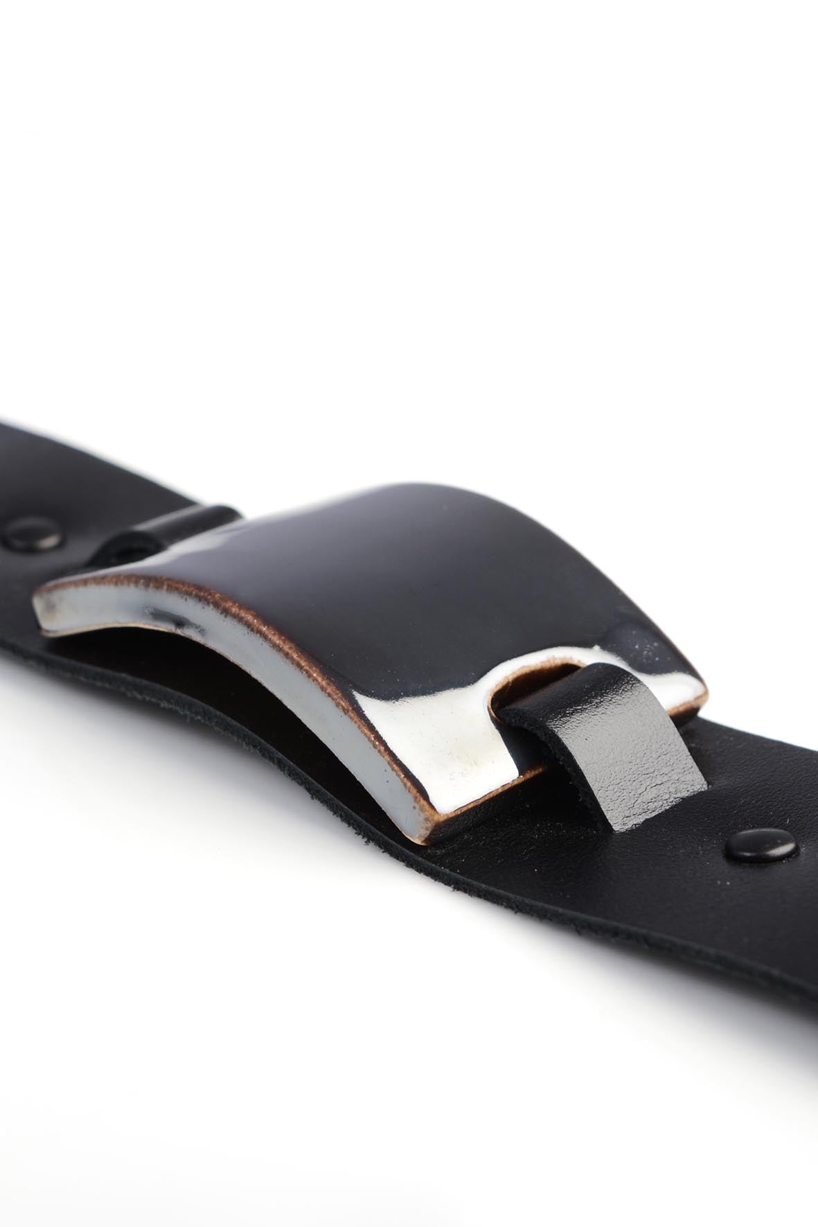 Black Minimalistic Bracelet Ceramic