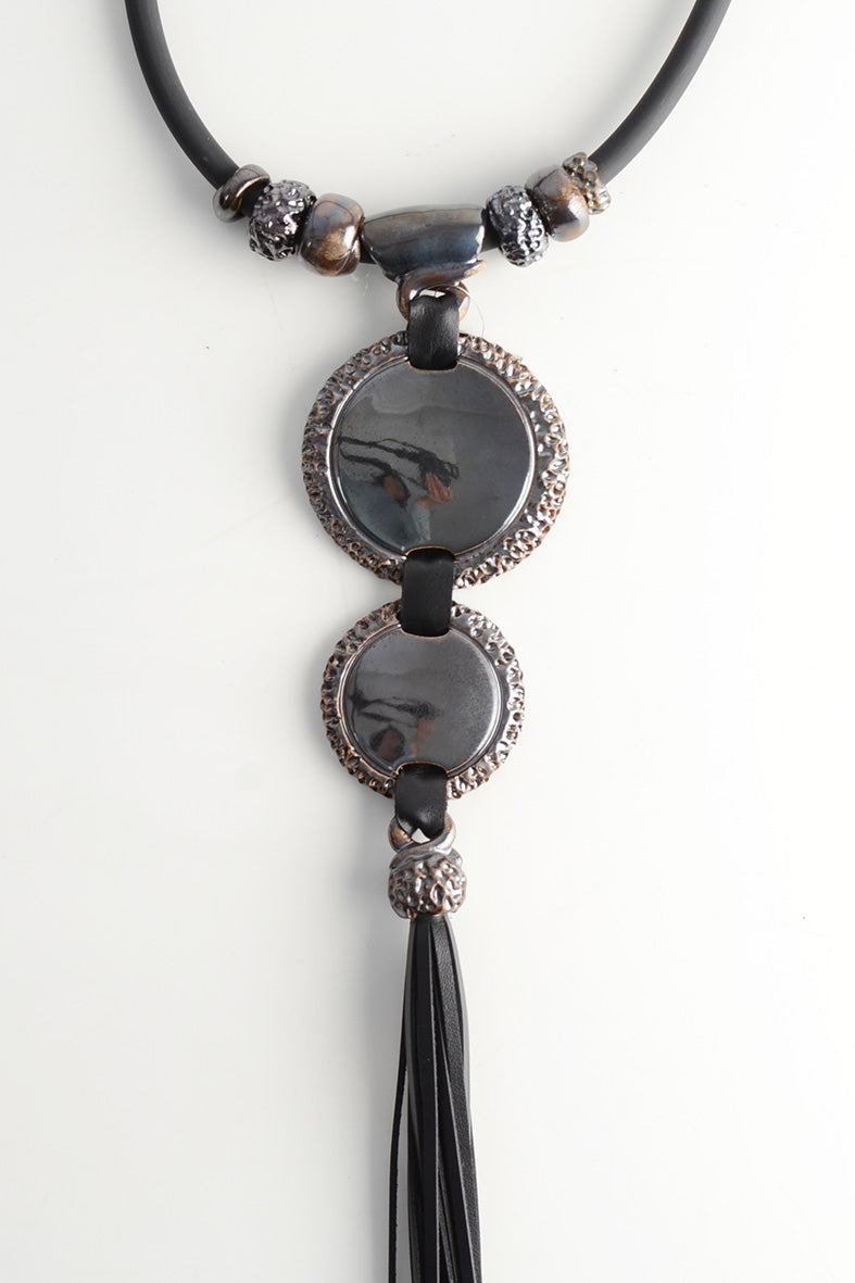 Black Tassel Necklace