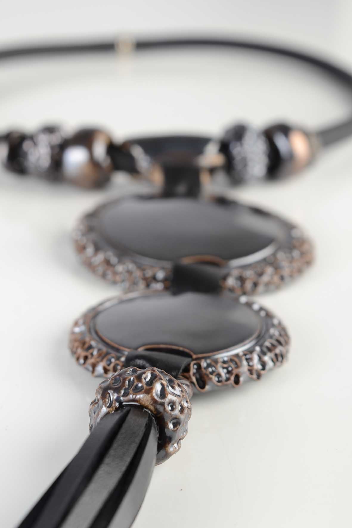 Black Tassel Necklace