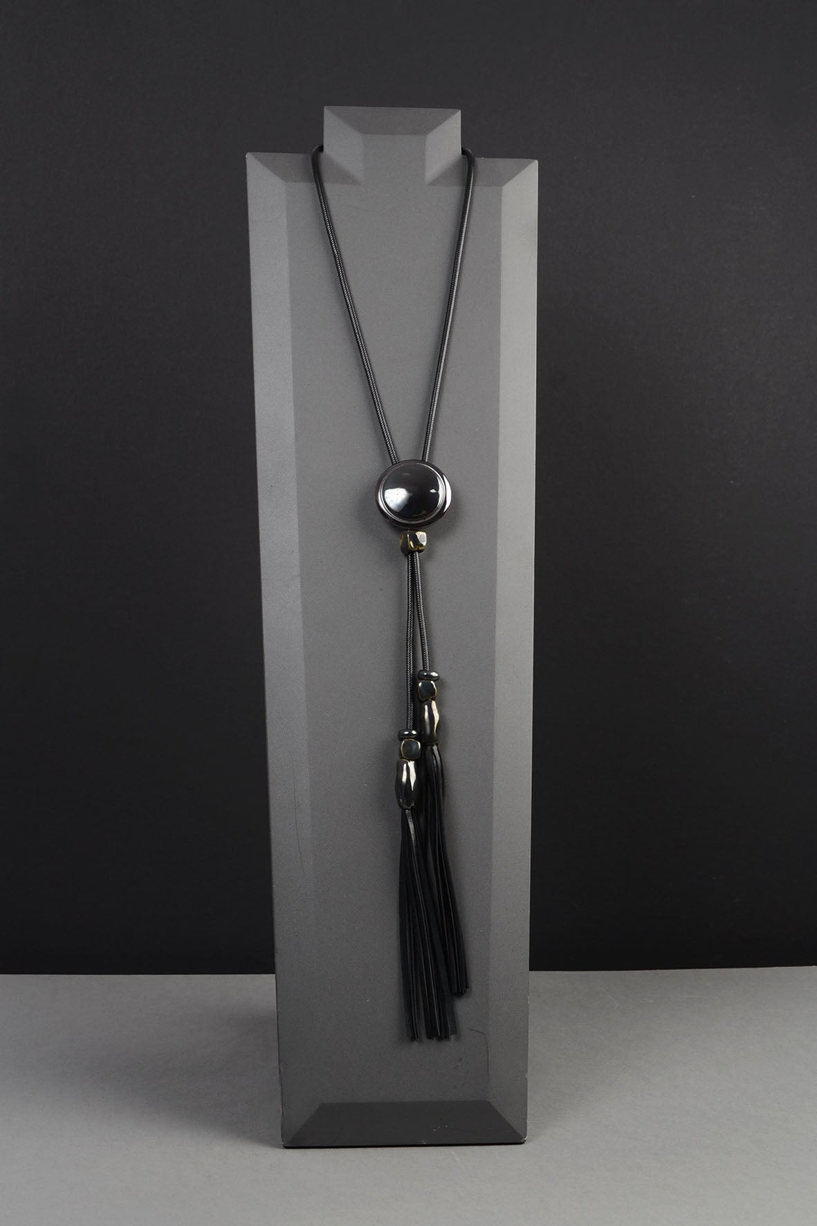 Black Tassel Necklace