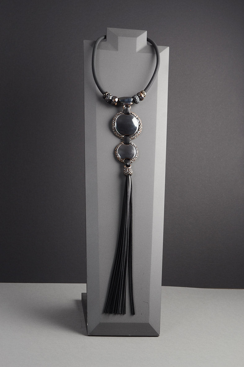 Black Tassel Necklace