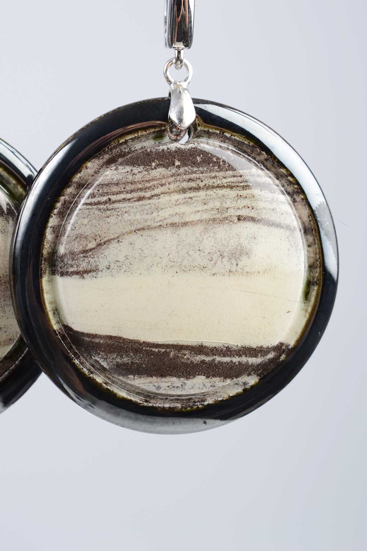 Black and White Statement Earrings