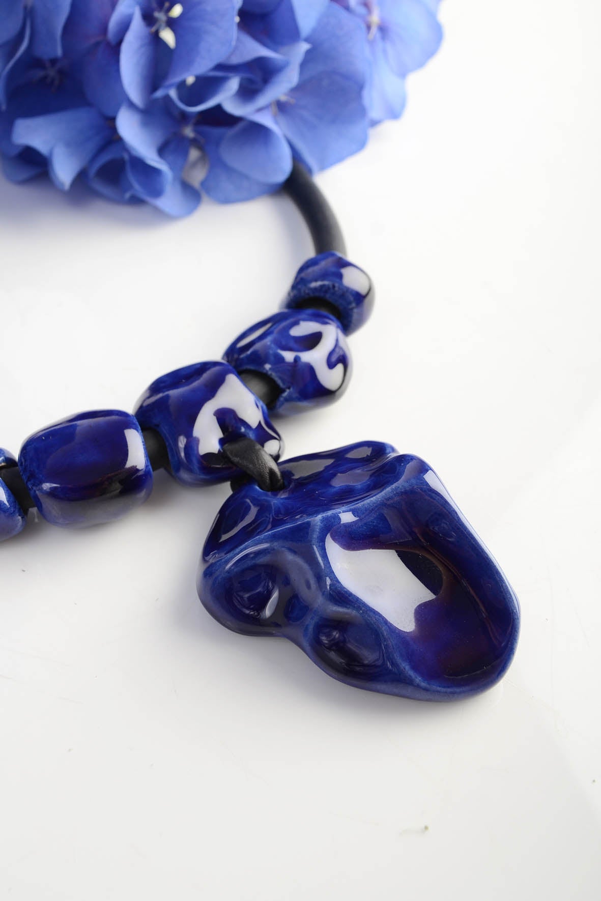 Blue Wearable Art Necklace