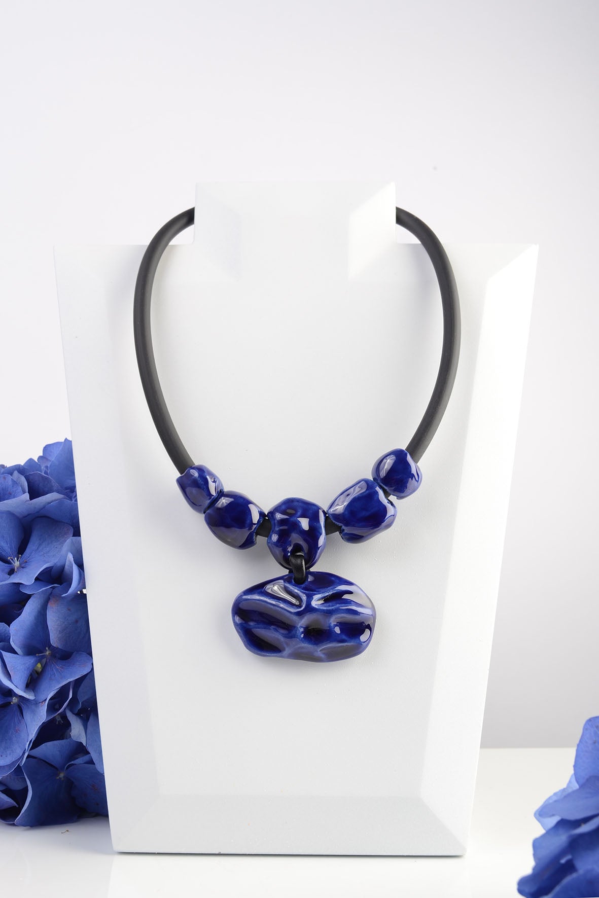 Blue Wearable Art Necklace