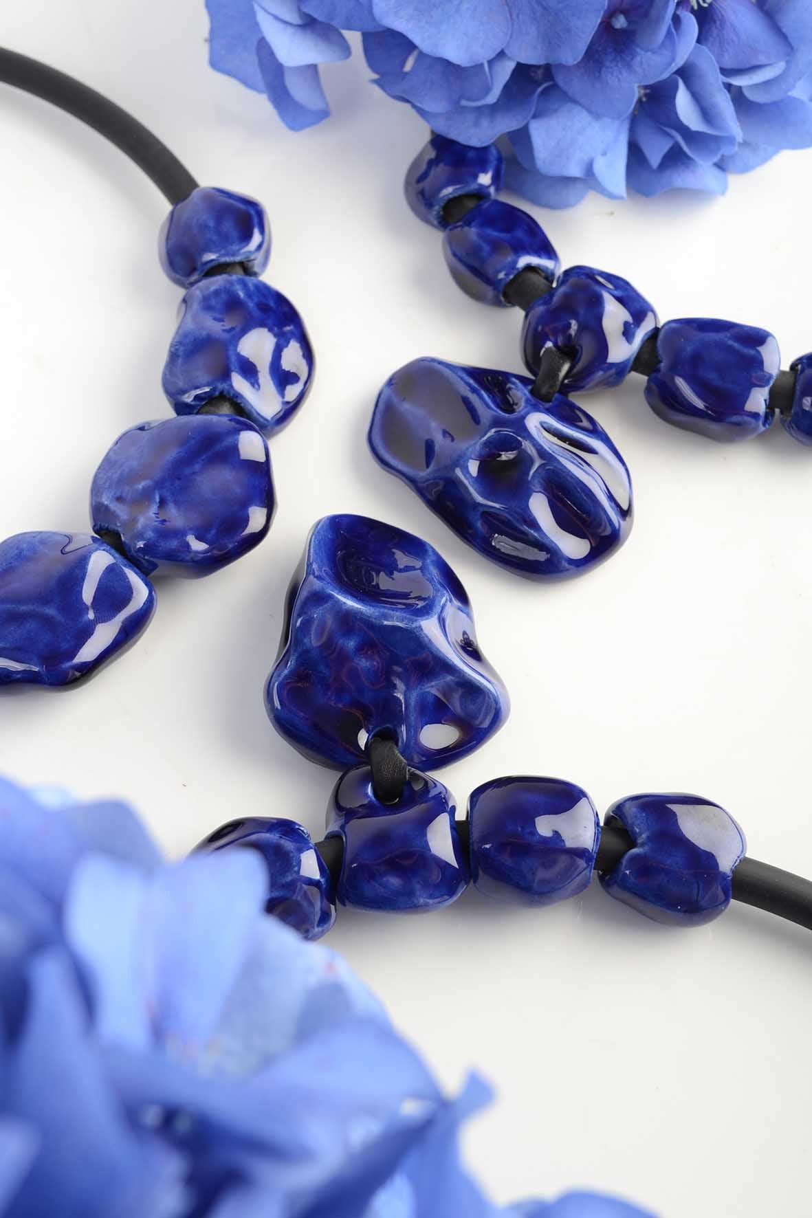Blue Wearable Art Necklace
