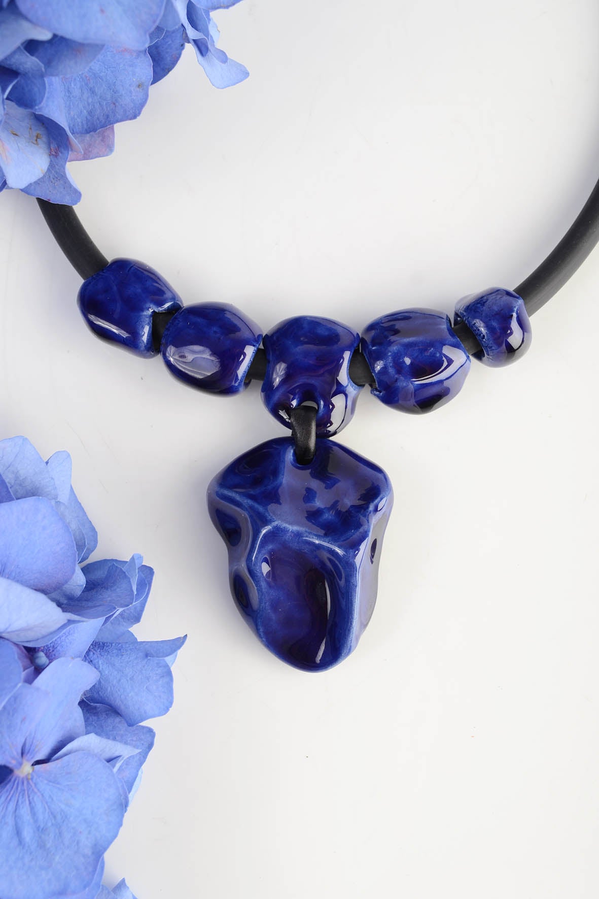 Blue Wearable Art Necklace