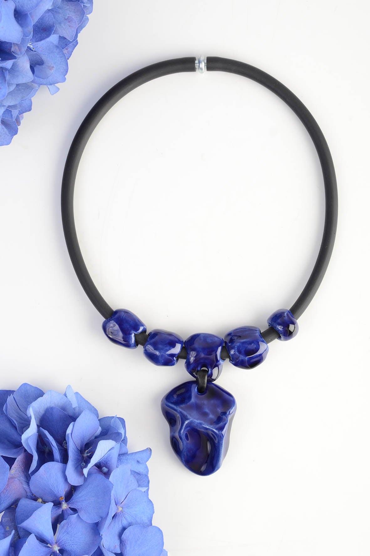 Blue Wearable Art Necklace