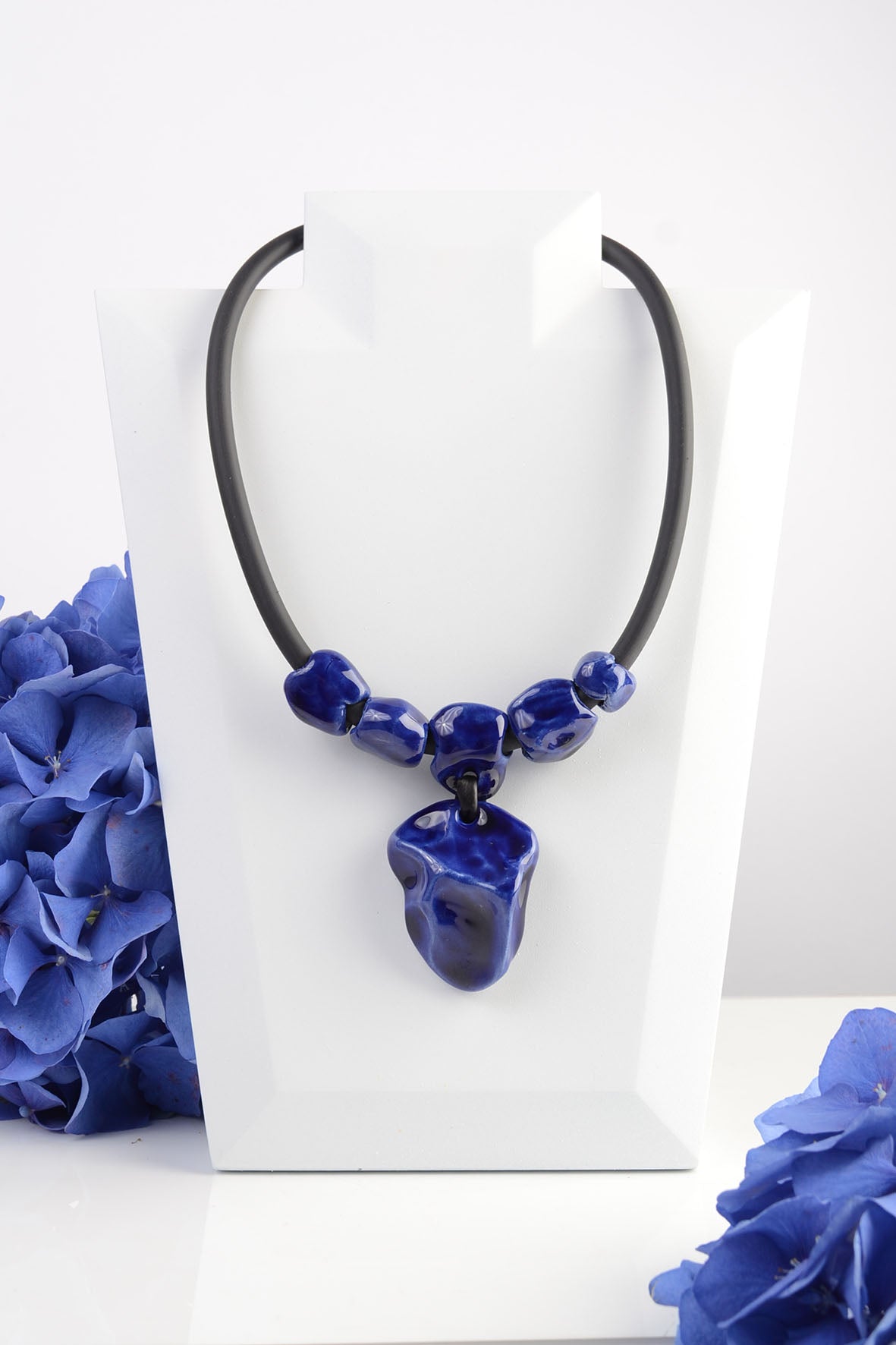 Blue Wearable Art Necklace
