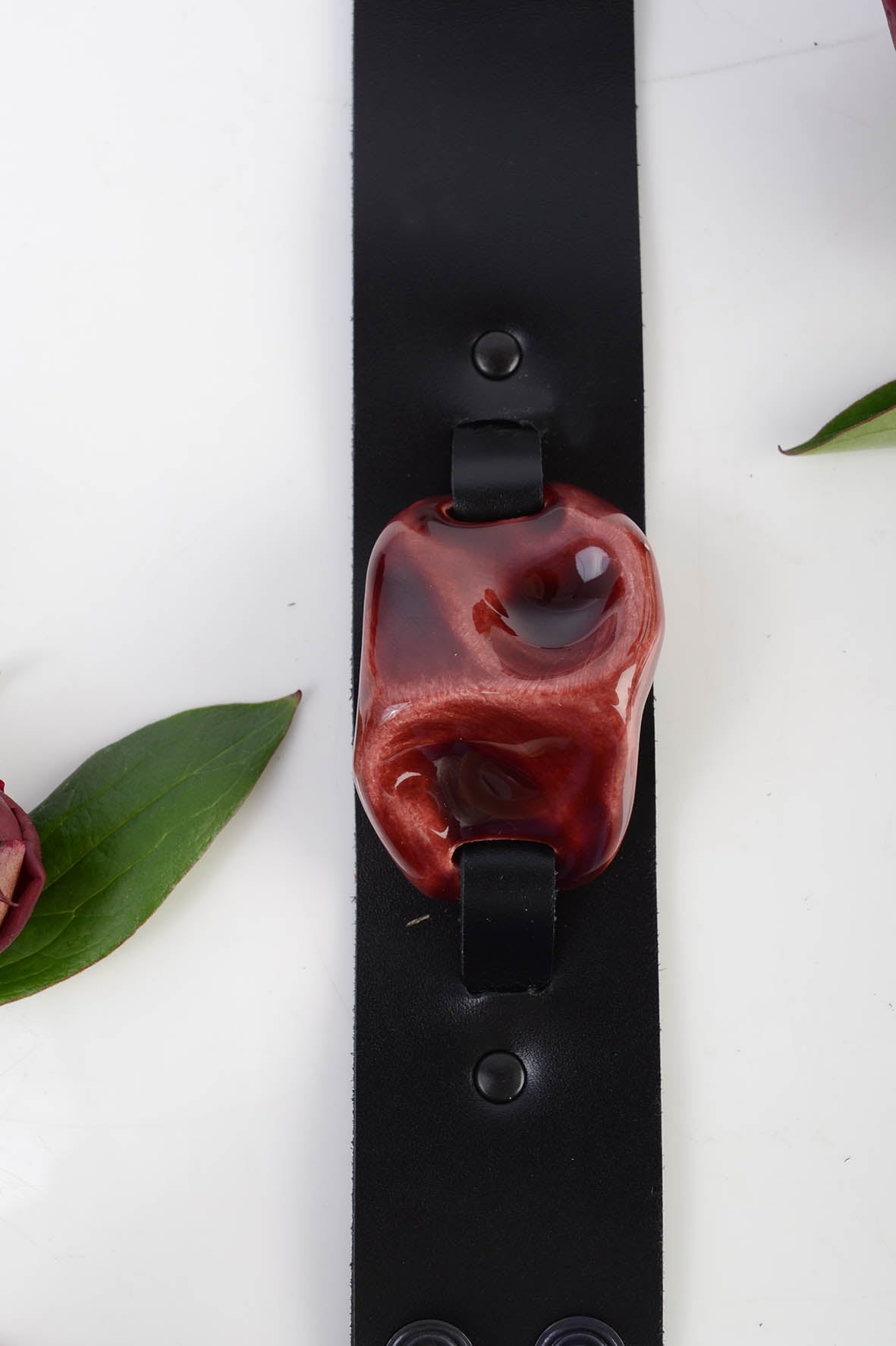 Boho Asymmetrical Bracelet With Ceramic Detail
