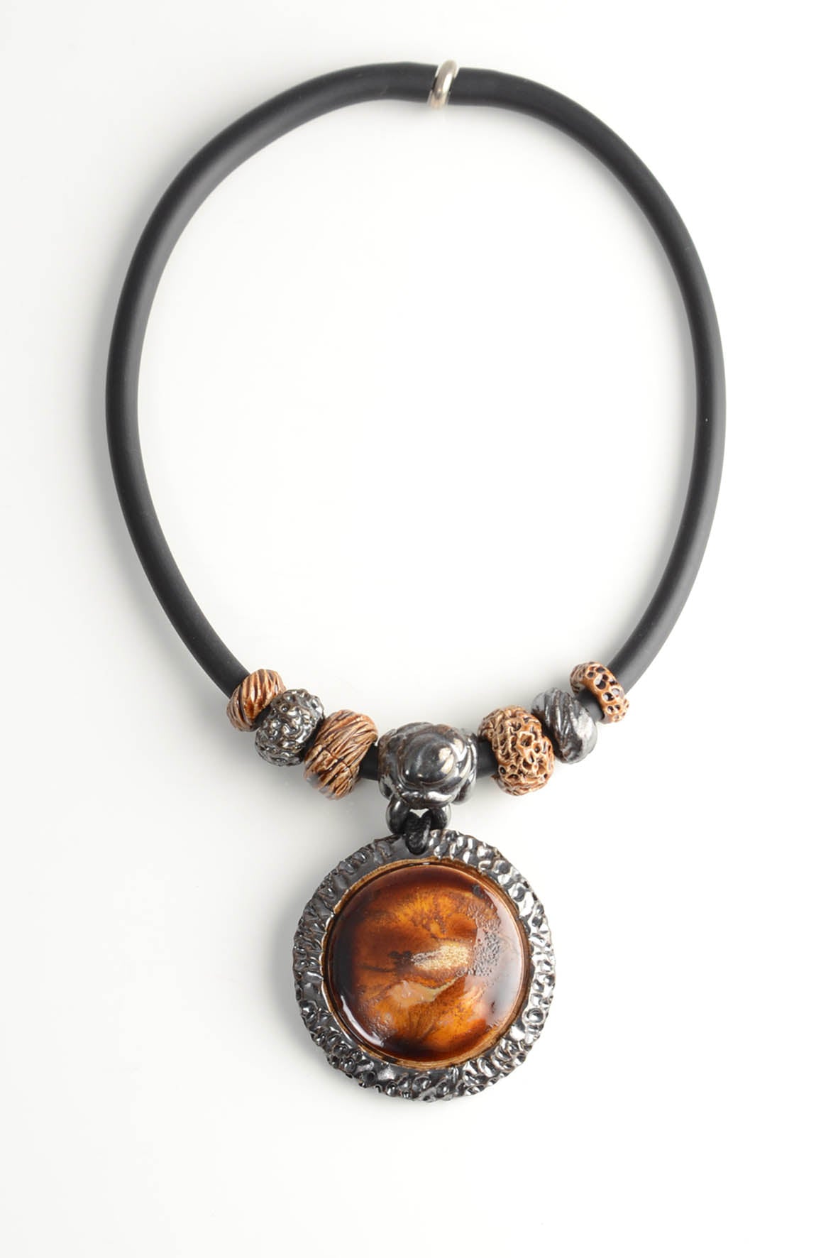 Bold Statement Brown Pendant Necklace for Women