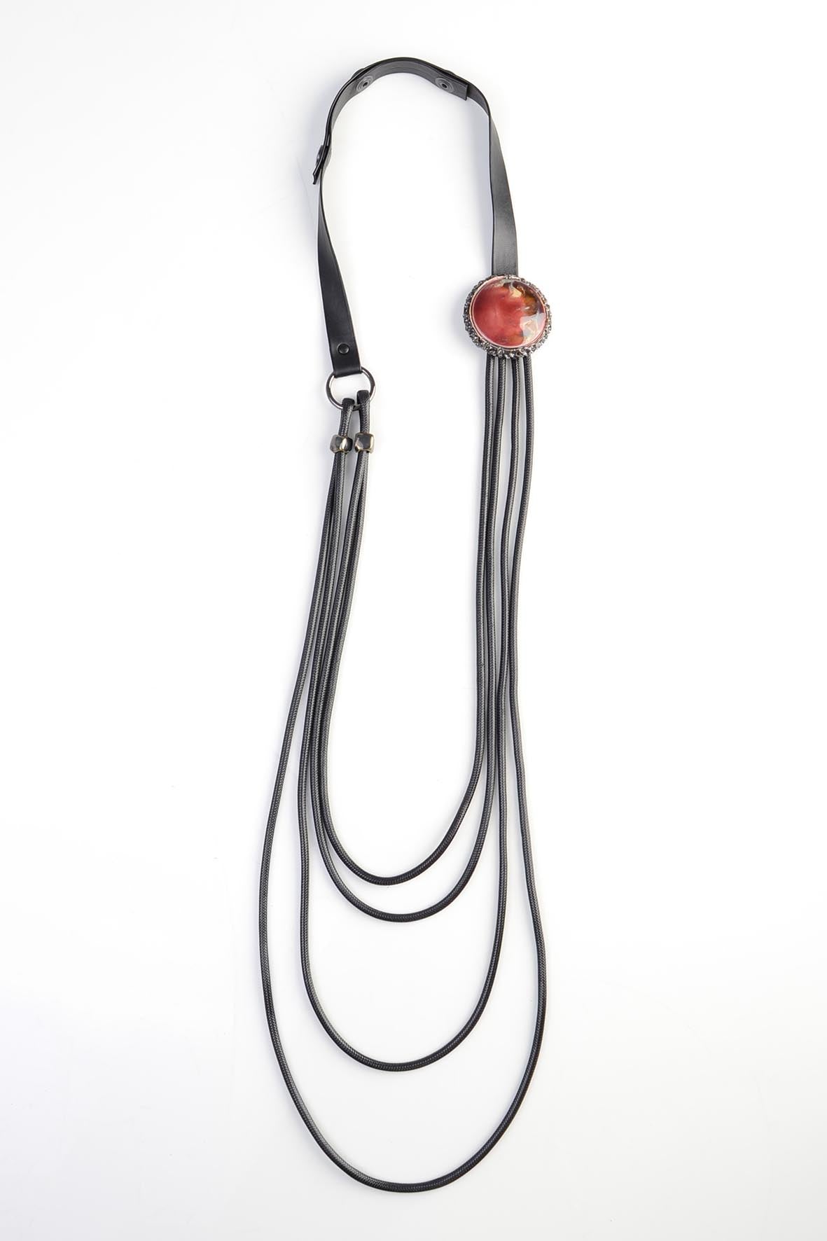 Burgundy Multifunctional Necklace