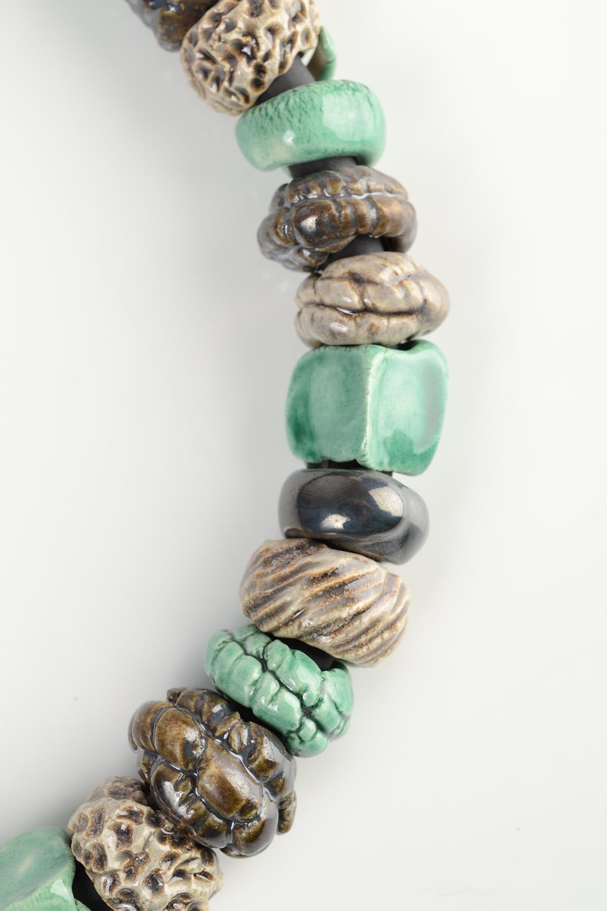 Bright Green Beaded Necklace – Chunky Jewelry for Women