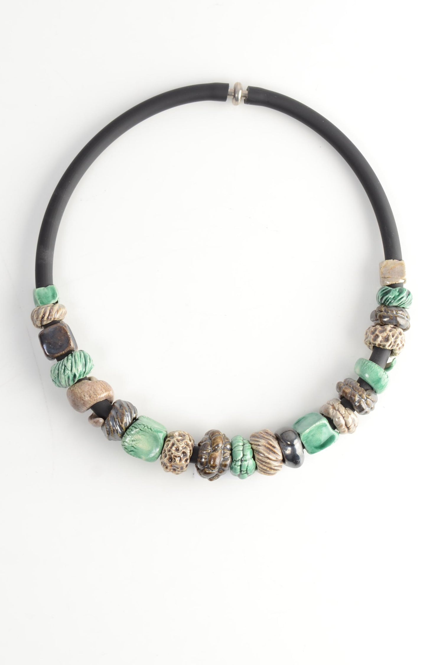Bright Green Beaded Necklace – Chunky Jewelry for Women