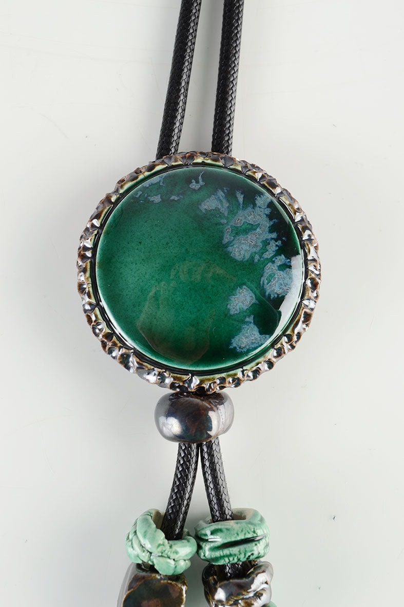 Bright Green Long Necklace for Women