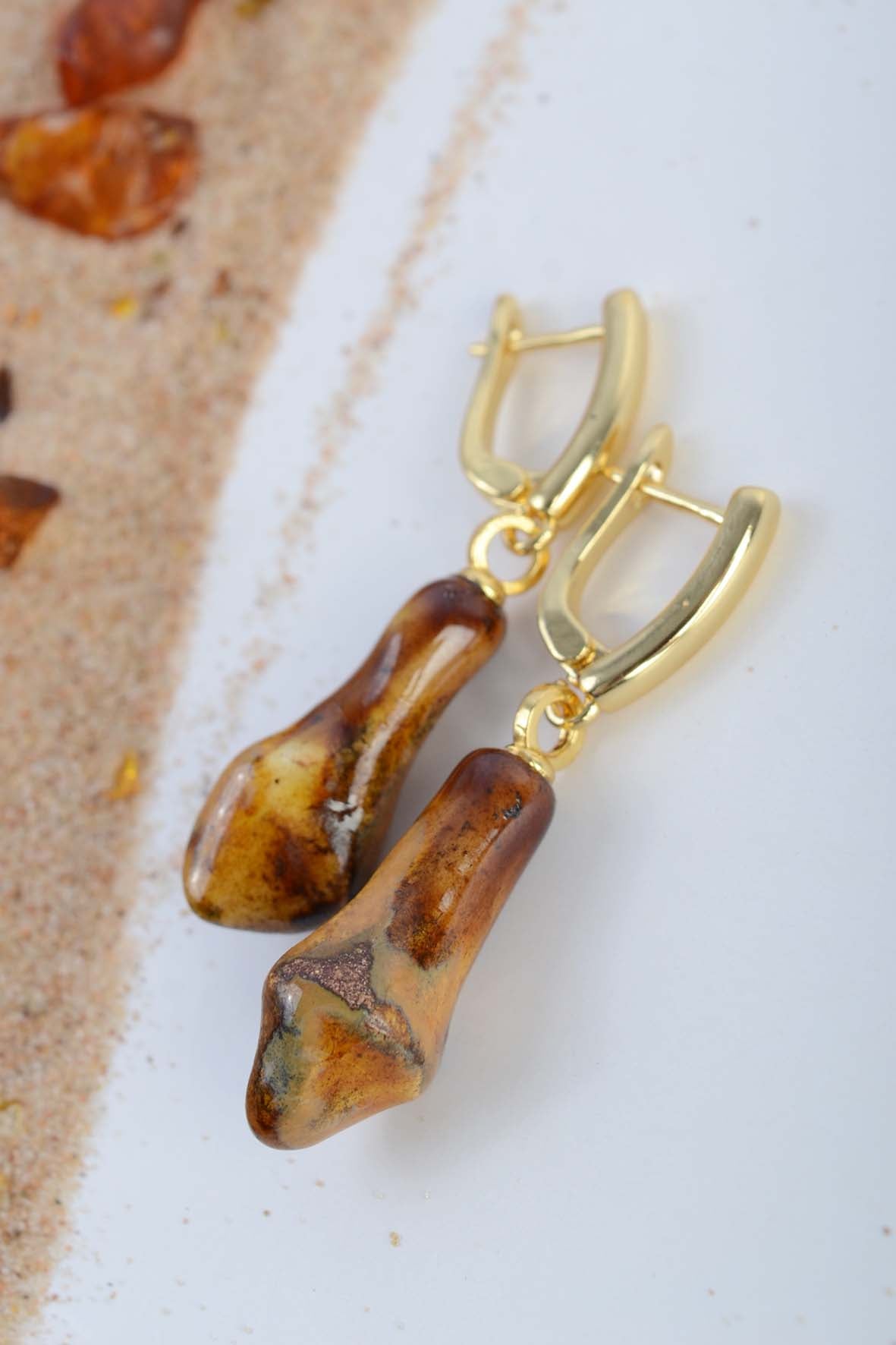 Brown Earthy Jewelry Earrings