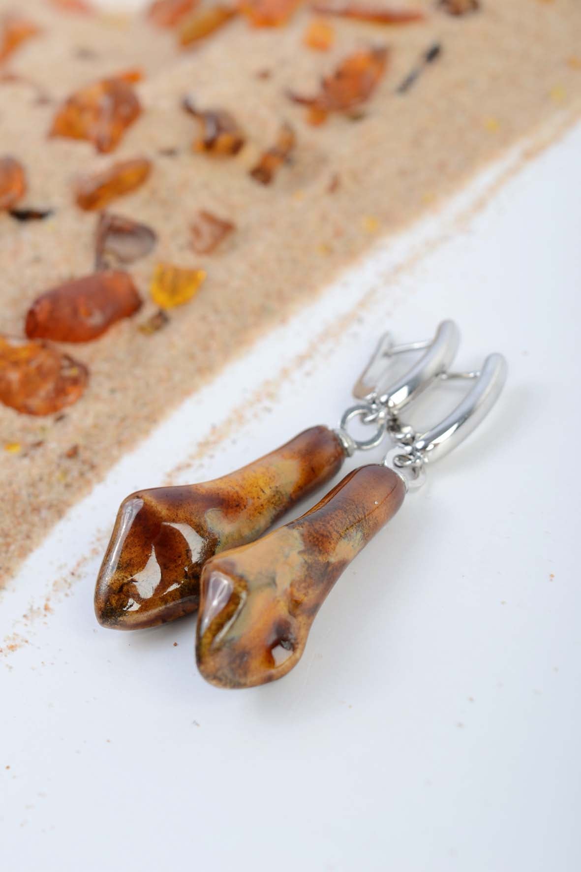 Brown Earthy Jewelry Earrings