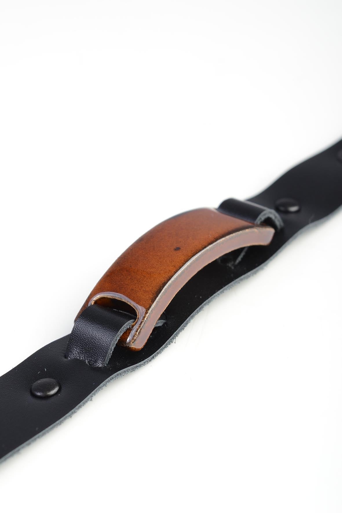 Brown Geometric Ceramic Bracelet