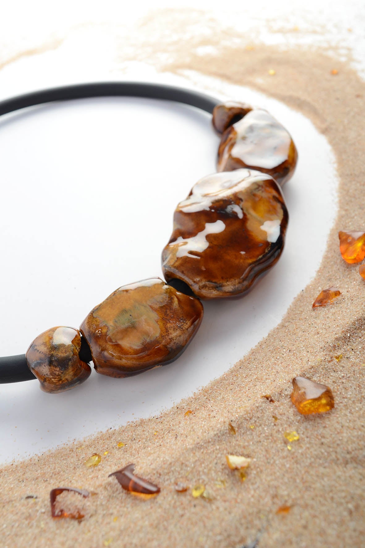 Brown Nature Inspired Jewelry Necklace