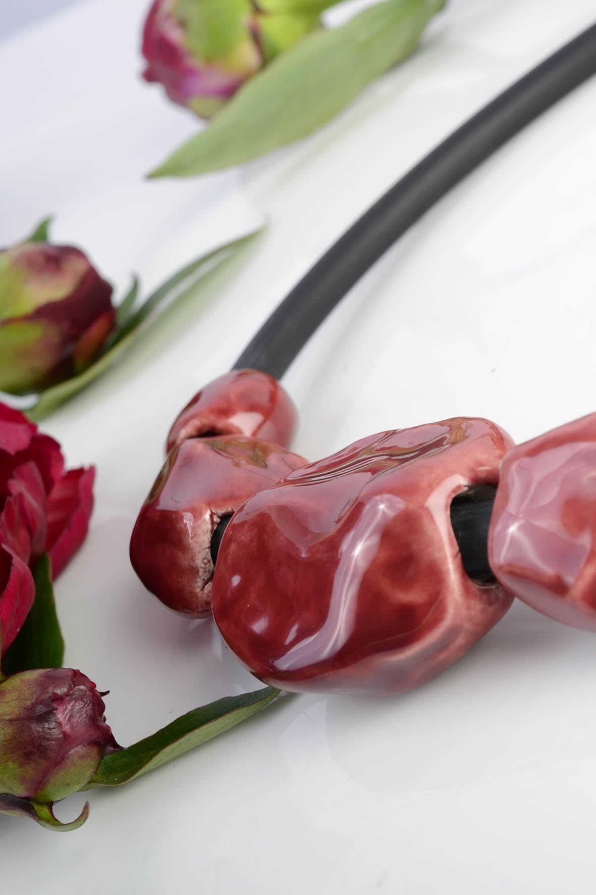 Claret Ceramic Jewelry Necklace