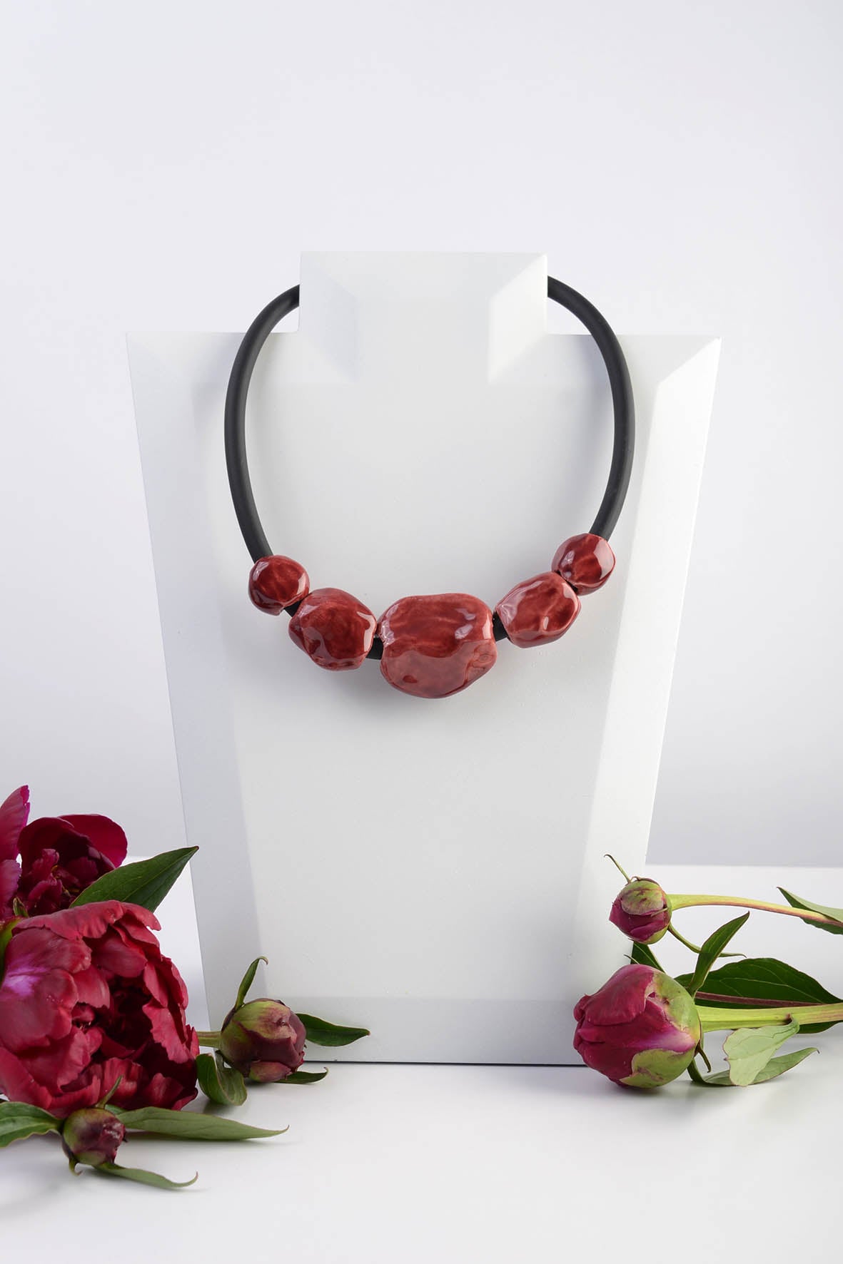 Claret Ceramic Jewelry Necklace