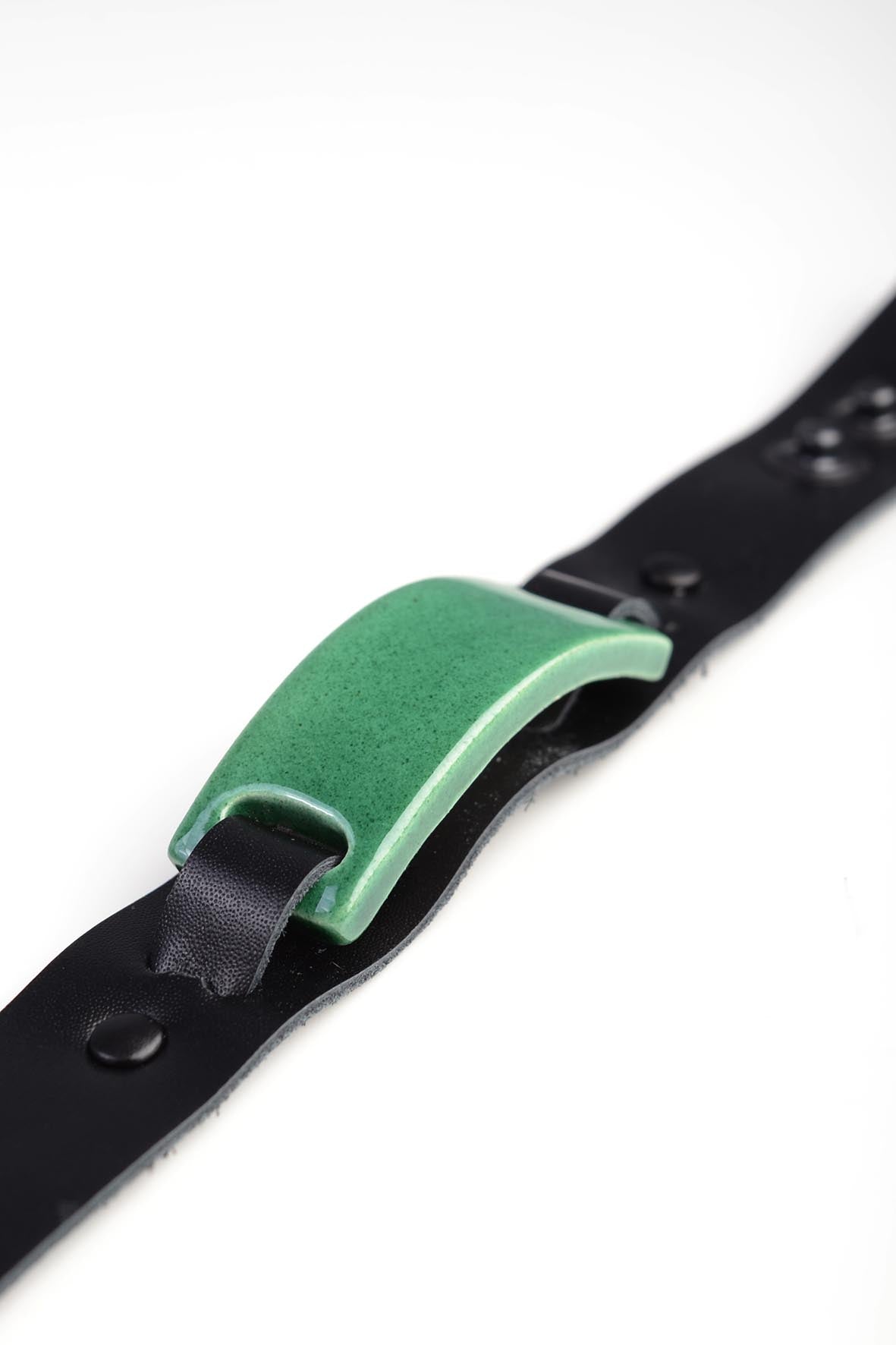 Contemporary Jewelry Bracelet Bright Green Color