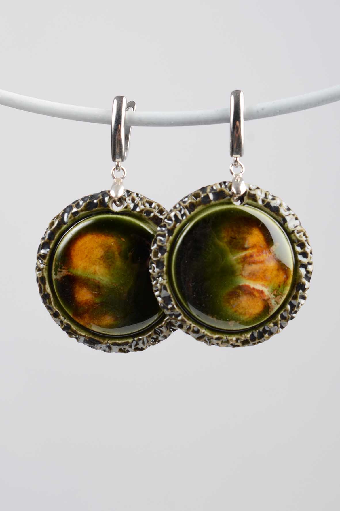 Dark Green Earrings - Boho Earrings For Women