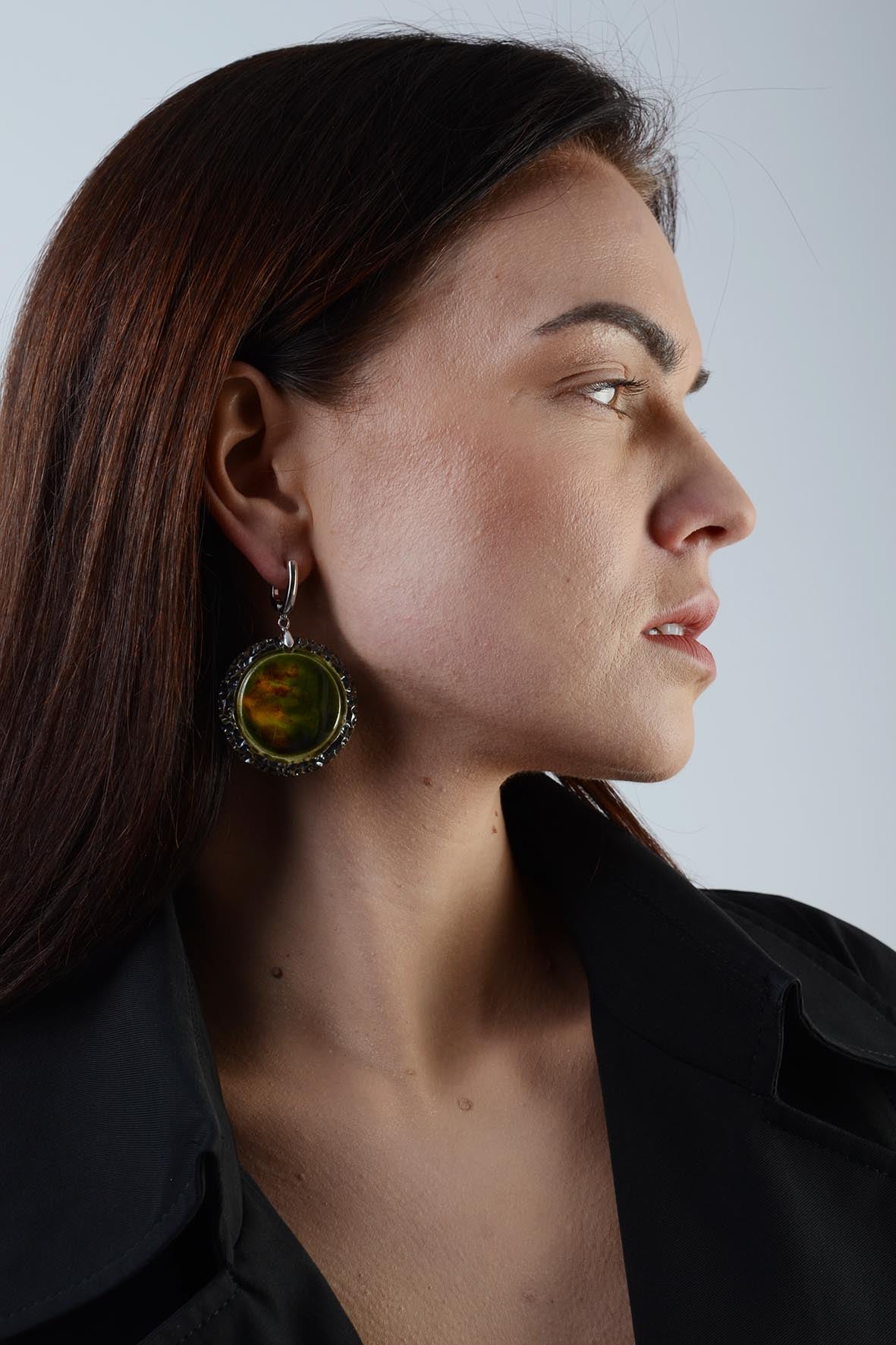 Dark Green Earrings - Boho Earrings For Women