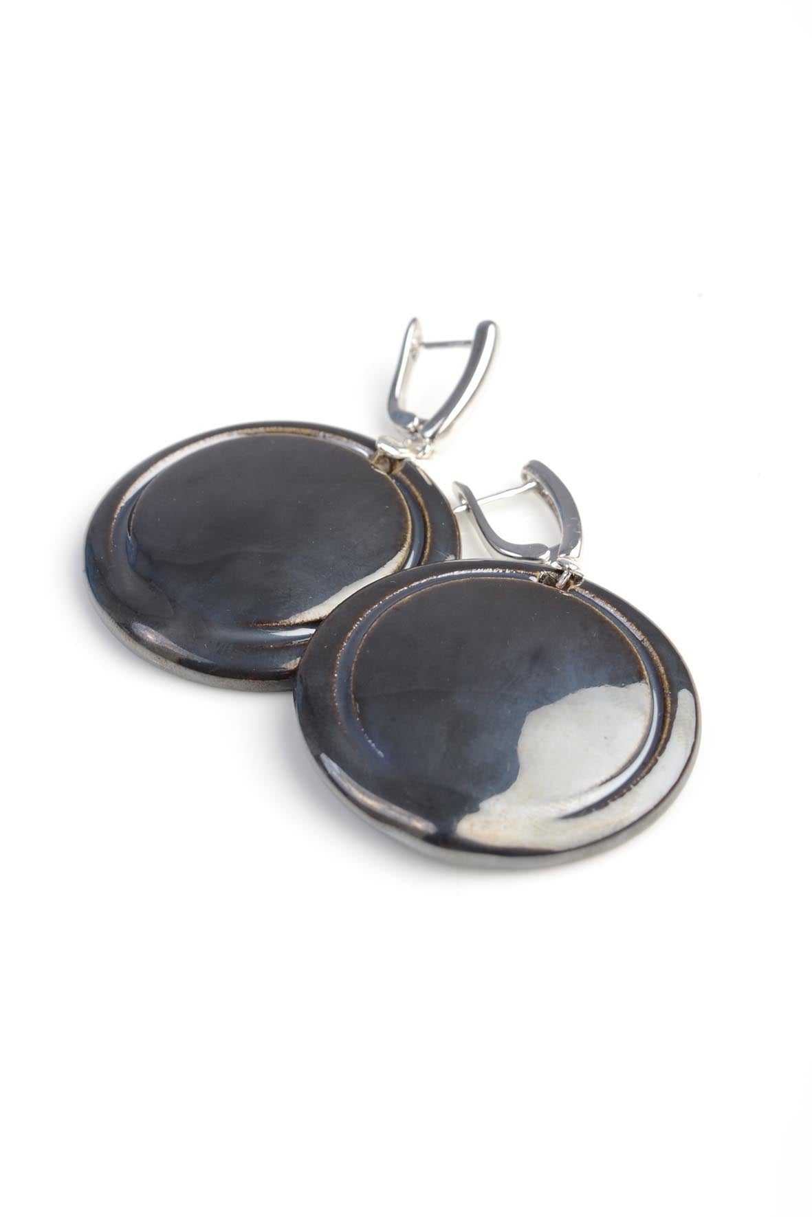 Black Modern Earrings for Woman