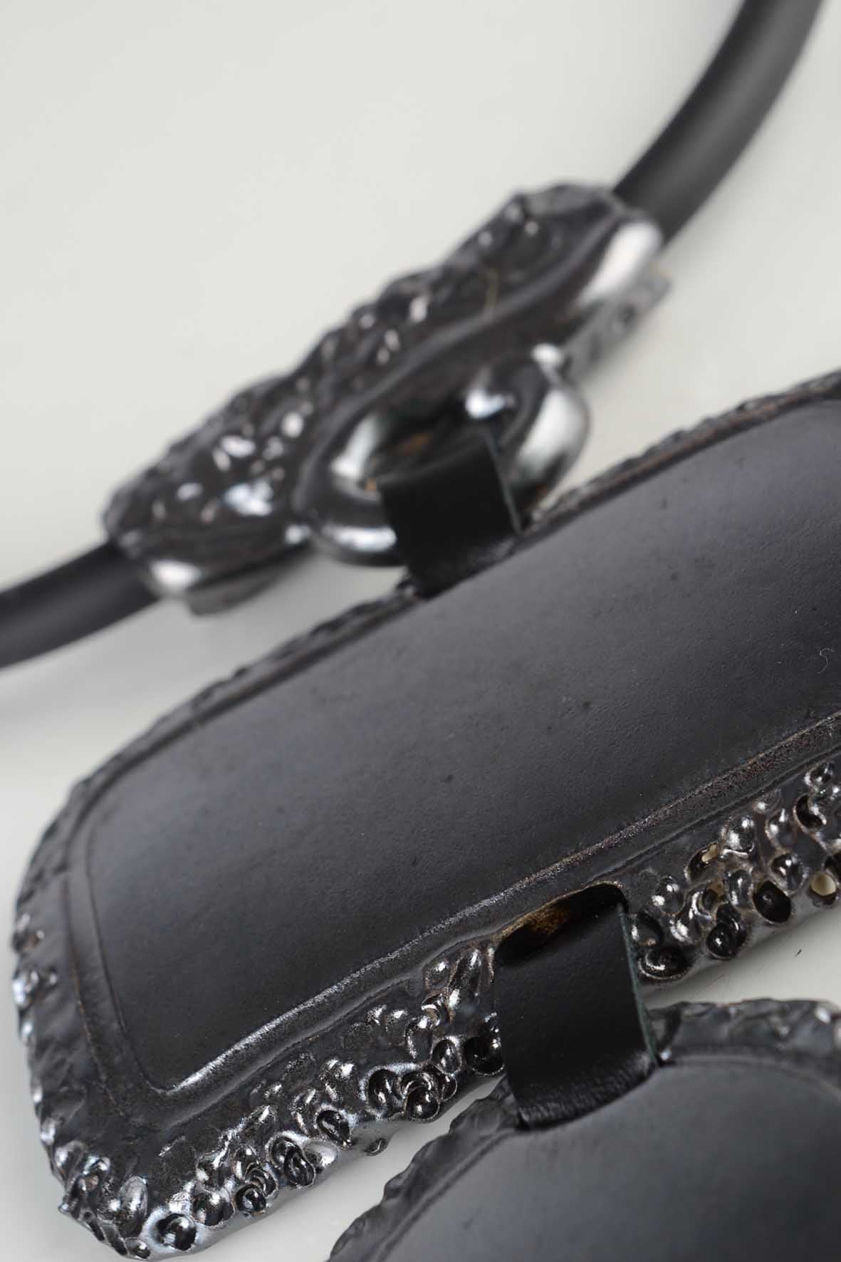 Extra Big Black Pendant Necklace