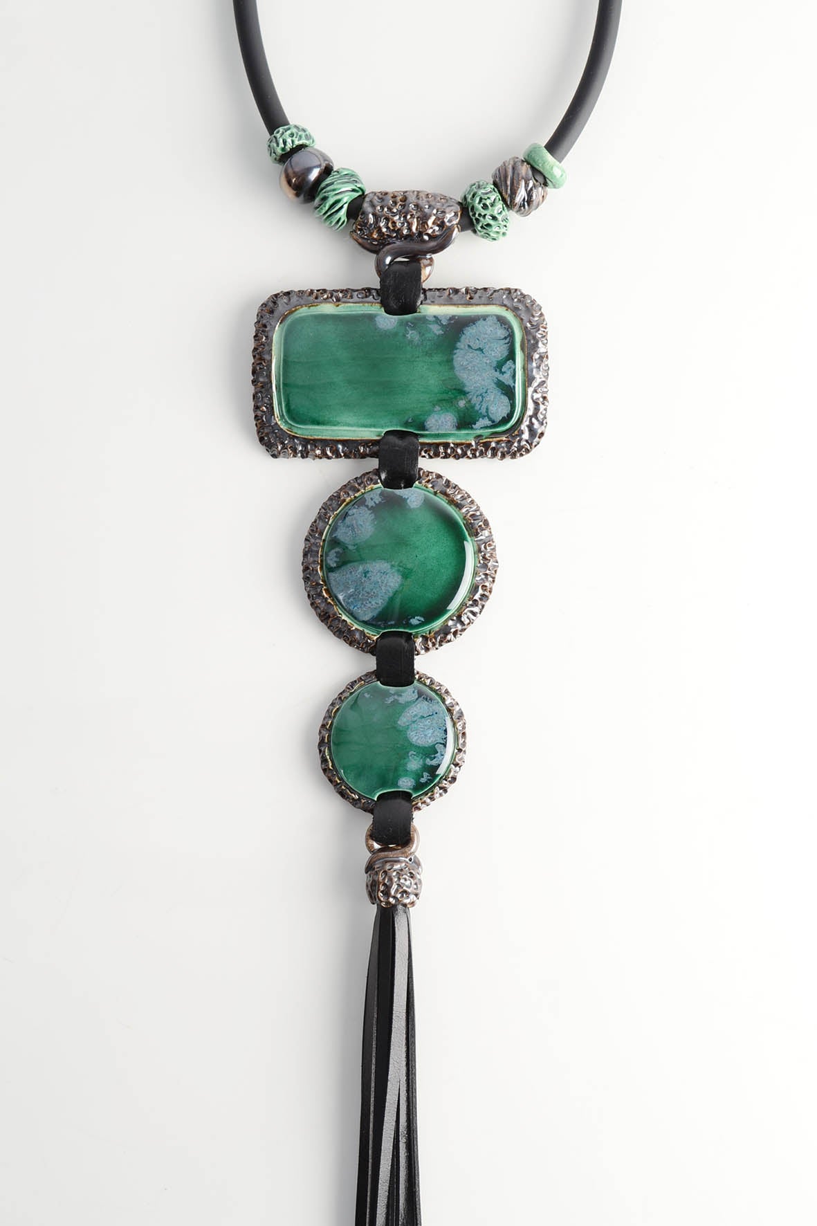 Extra Big Necklace For Women Bright Green