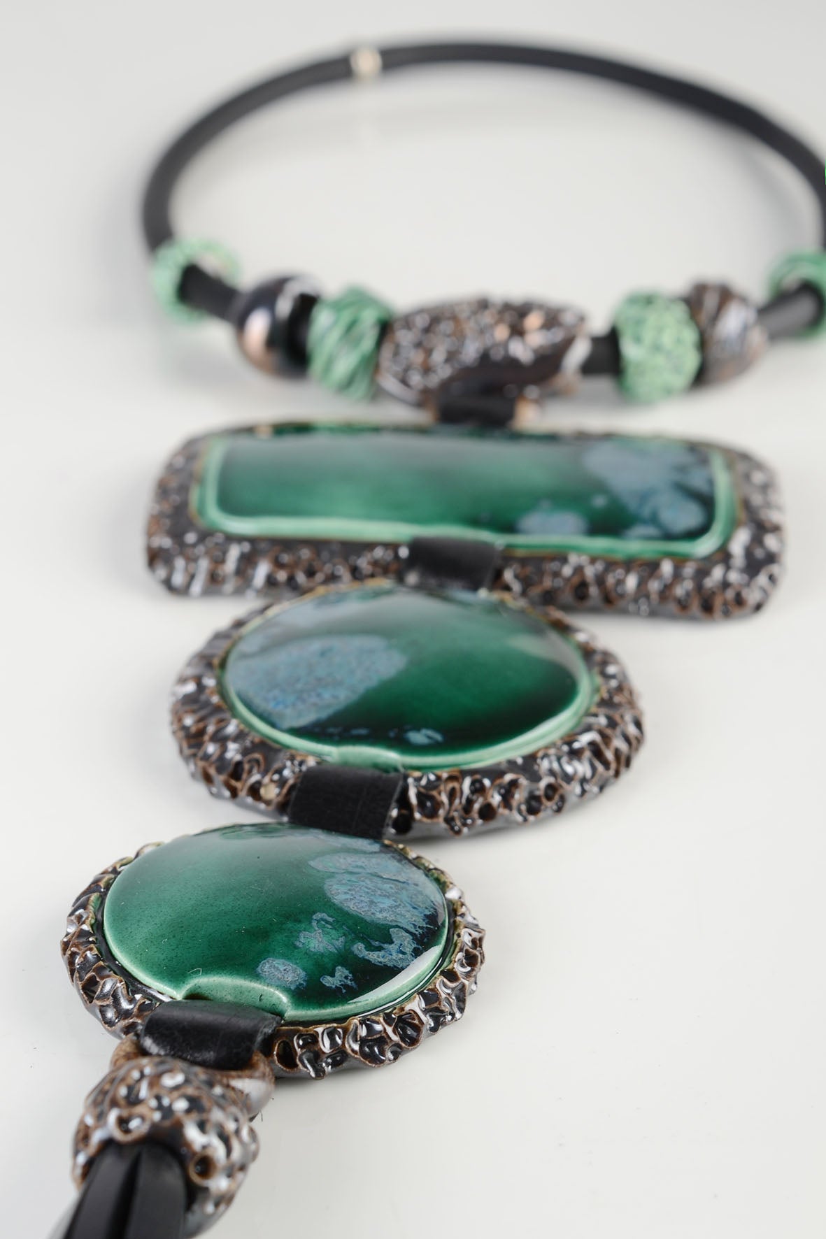 Extra Big Necklace For Women Bright Green