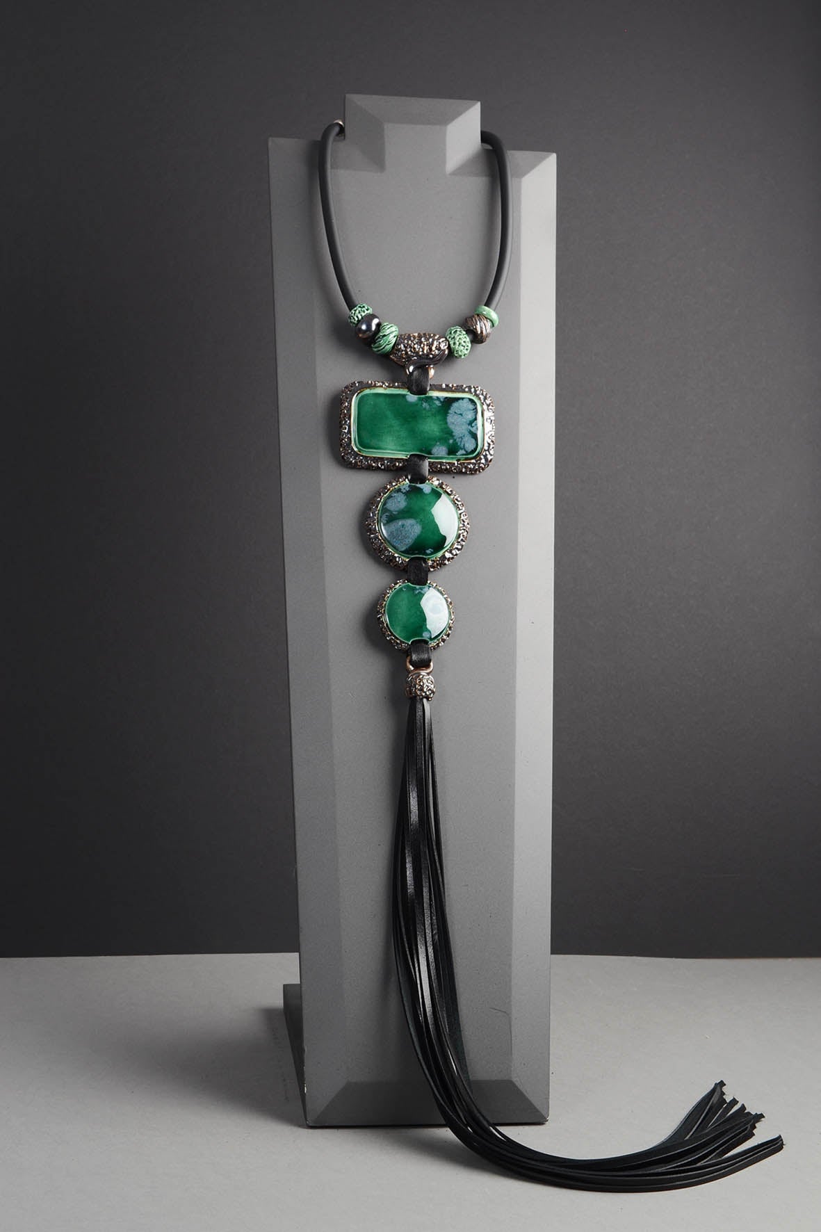 Extra Big Necklace For Women Bright Green