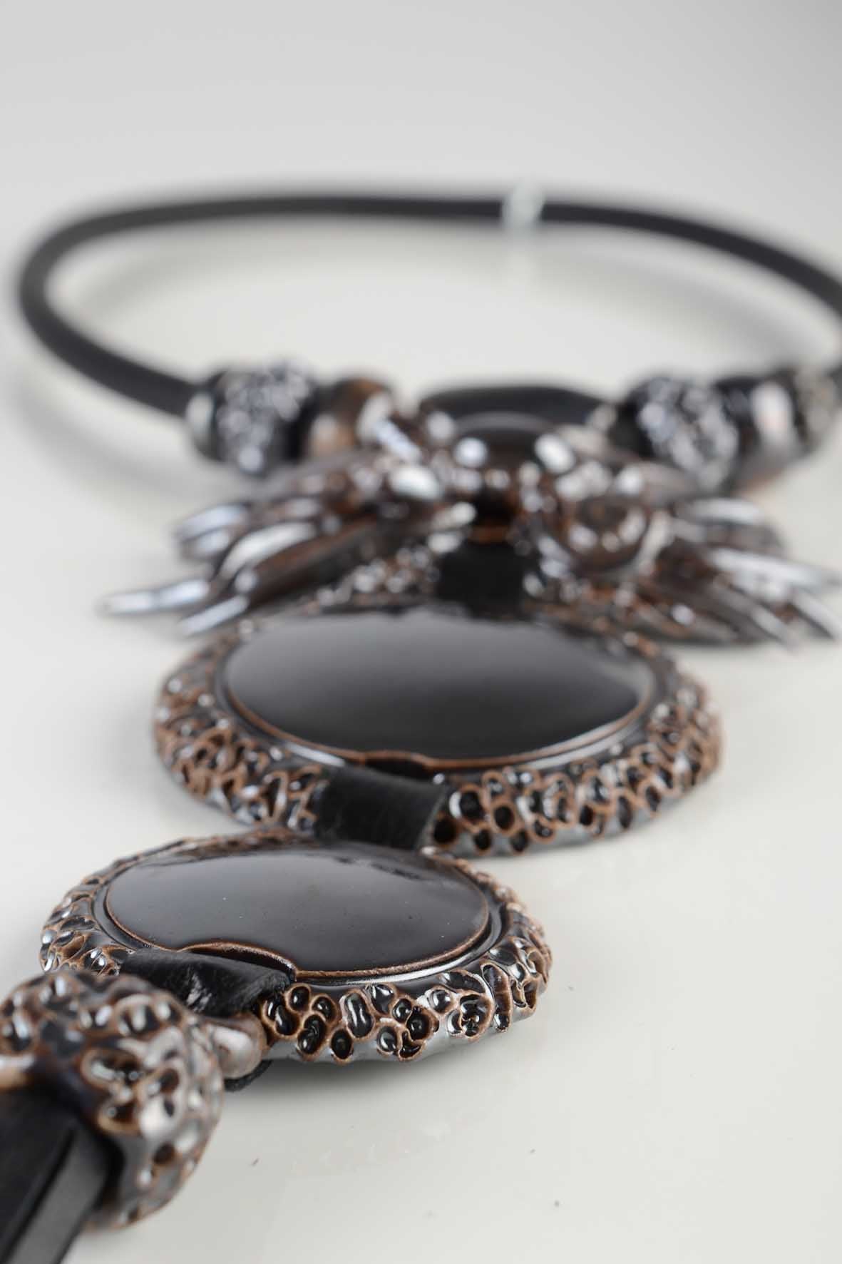 Extremely Long Black Necklace