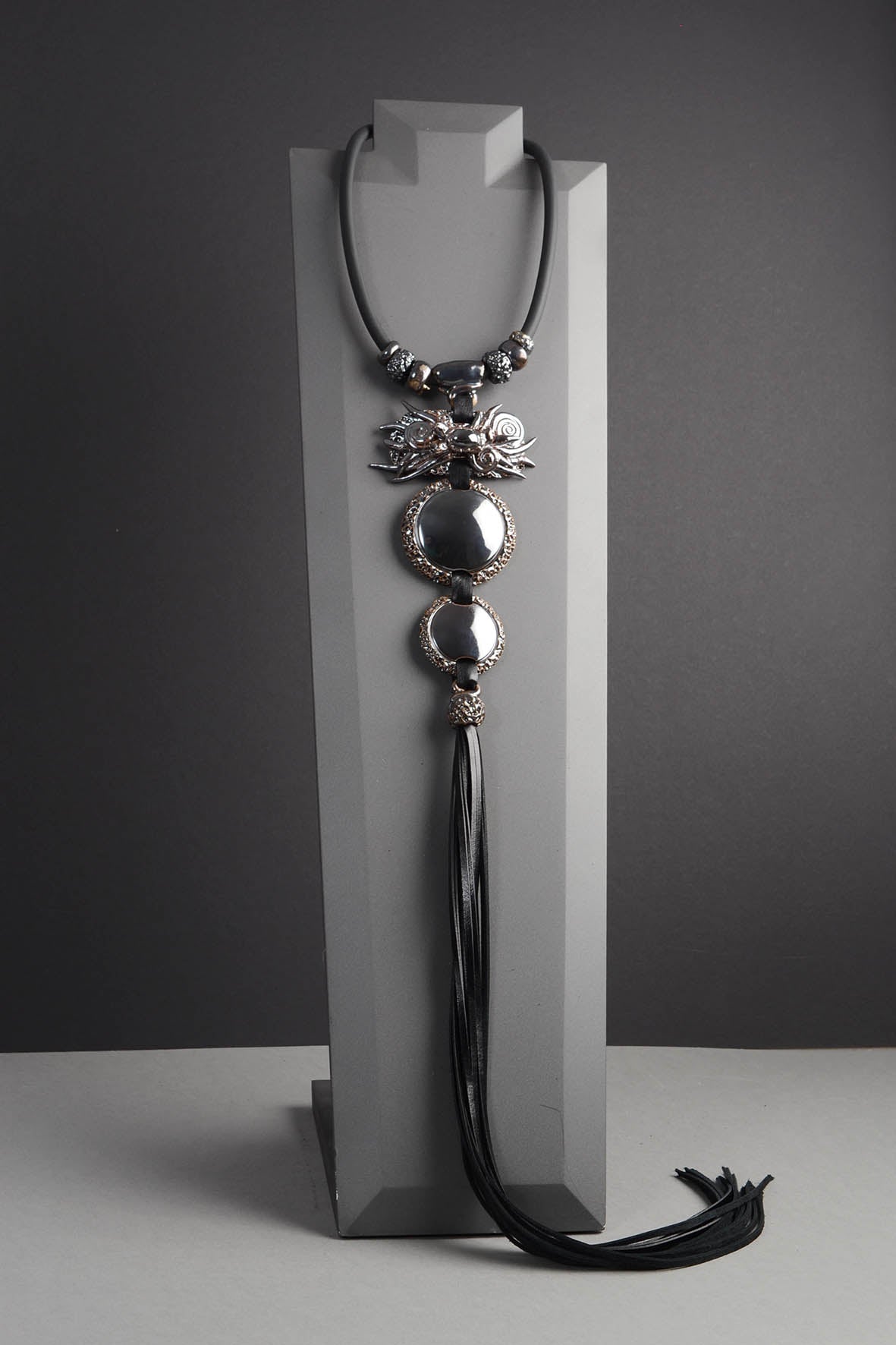 Extremely Long Black Necklace