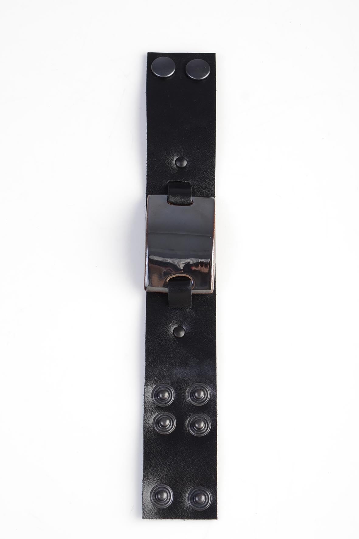 Black Minimalistic Bracelet Ceramic