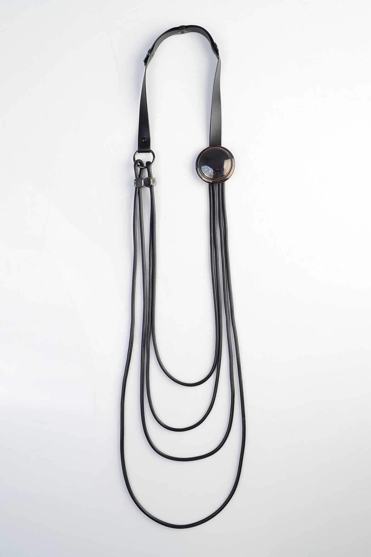 Black Crossbody Necklace
