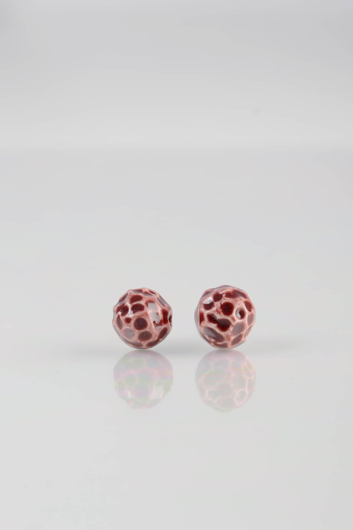 Minimal Maroon Studs