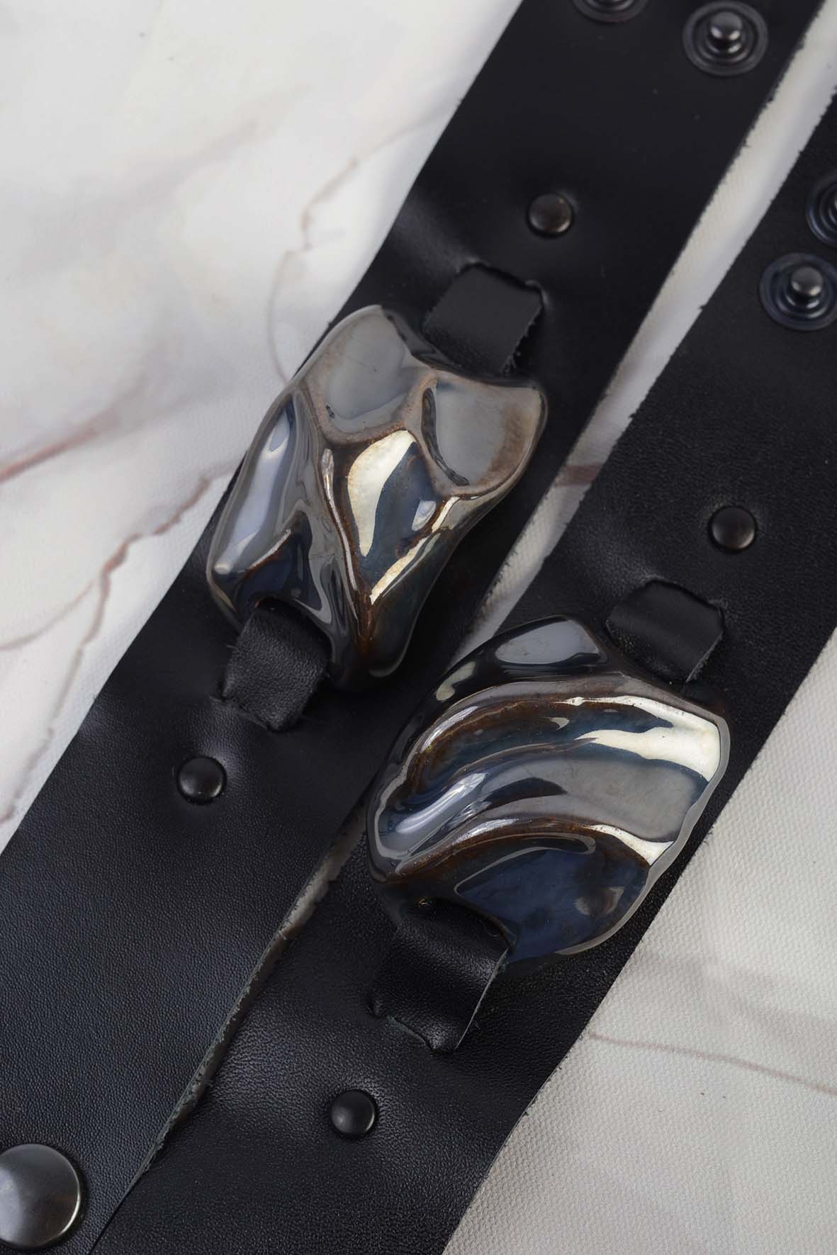 Leather Bohemian Style Bracelet Handcrafted