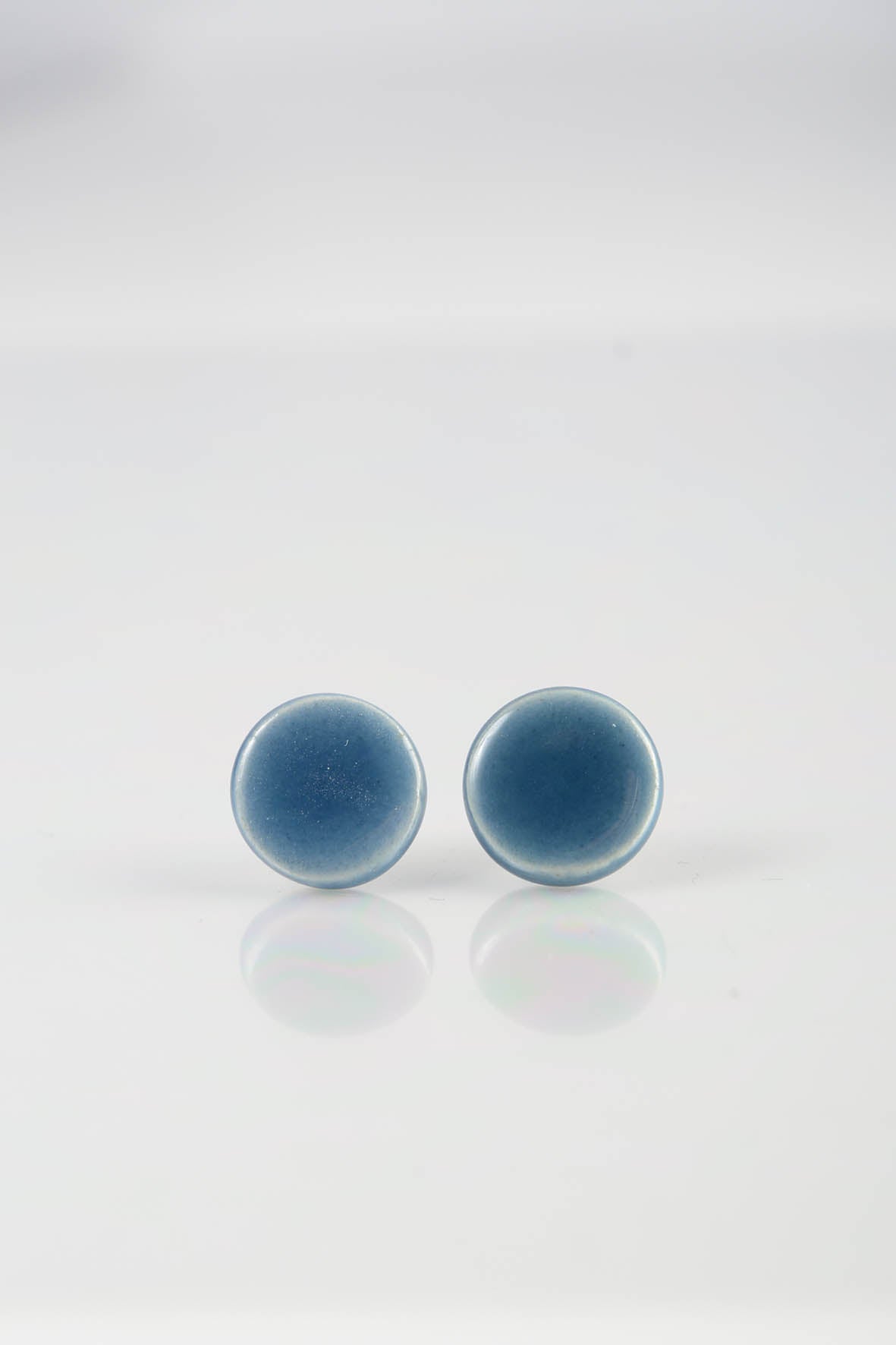 Light Blue Ceramic Stud Earrings