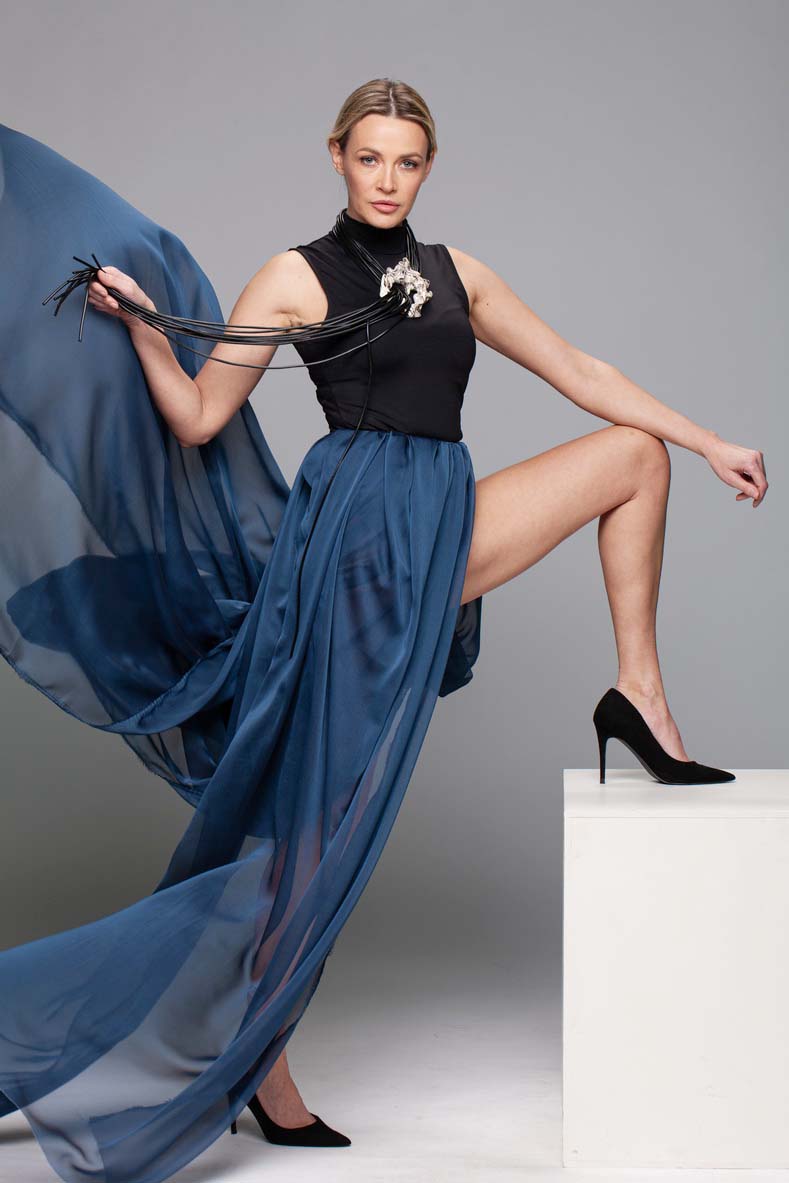 Transformable Long Wrap Necklace ing-ring