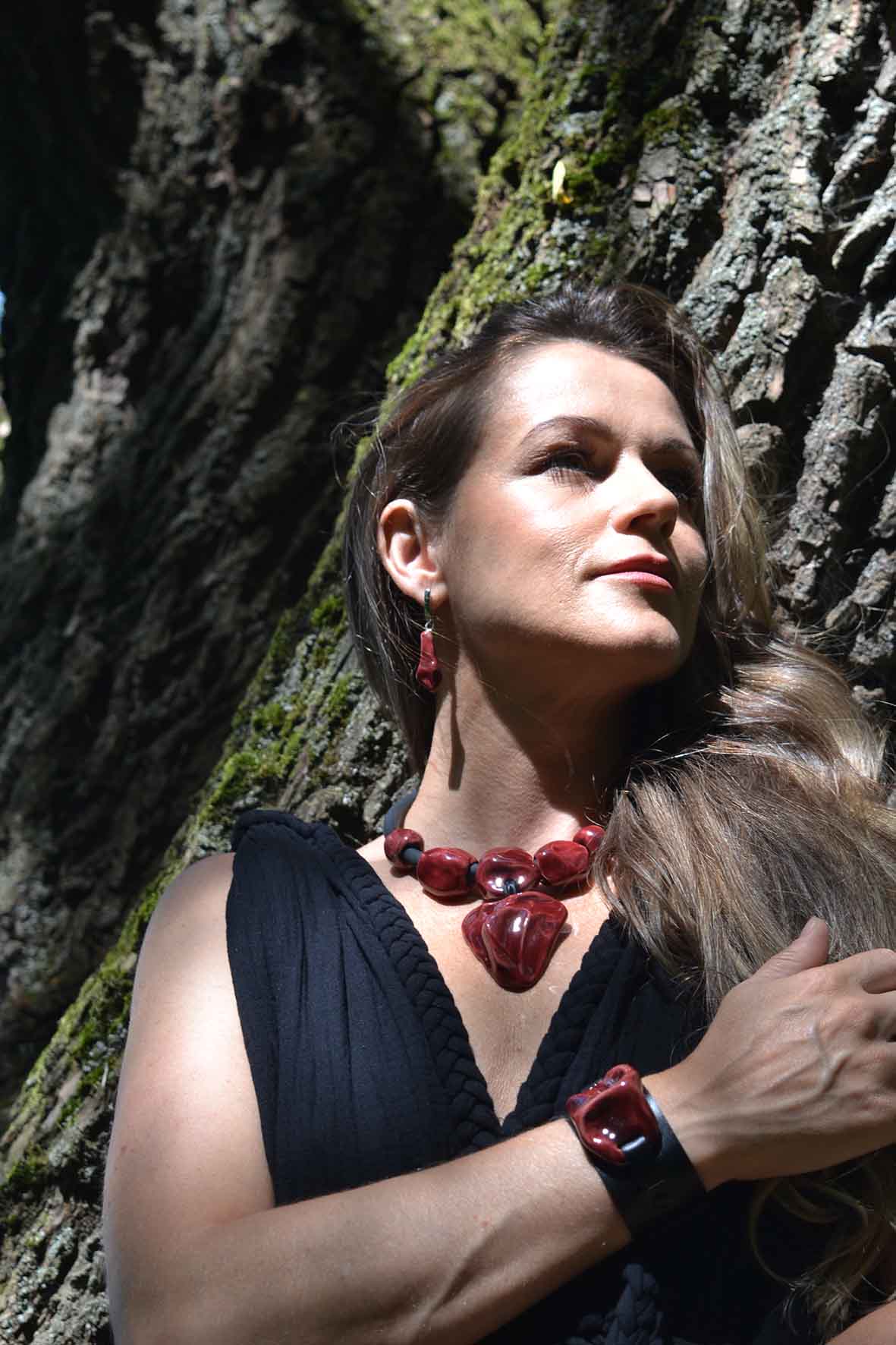 Natural Ceramic Necklace Women