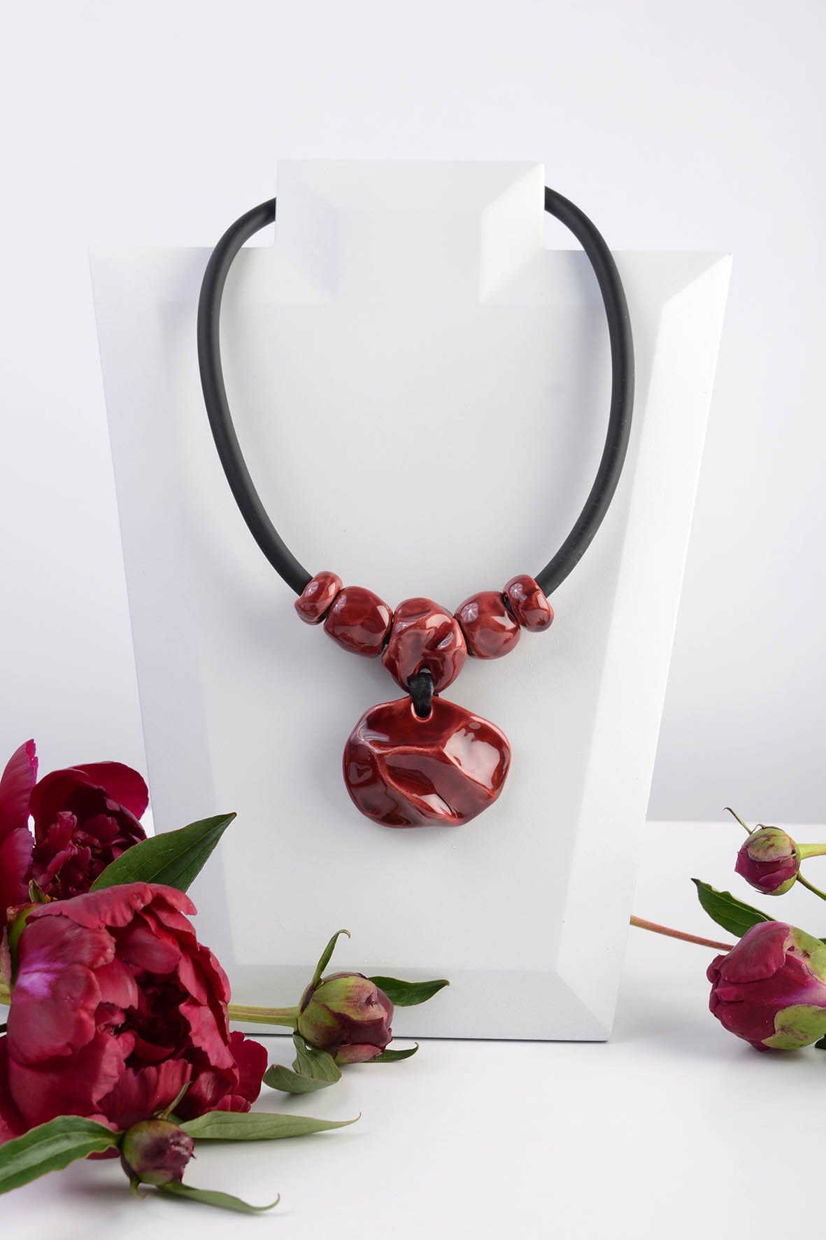Natural Ceramic Necklace Women