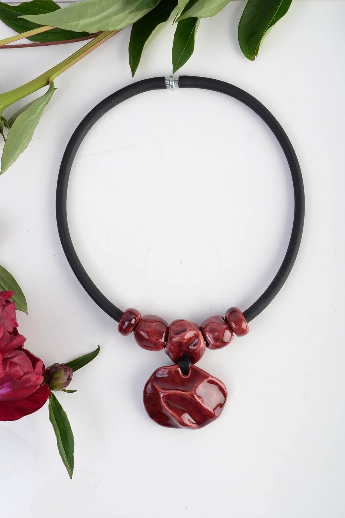 Natural Ceramic Necklace Women