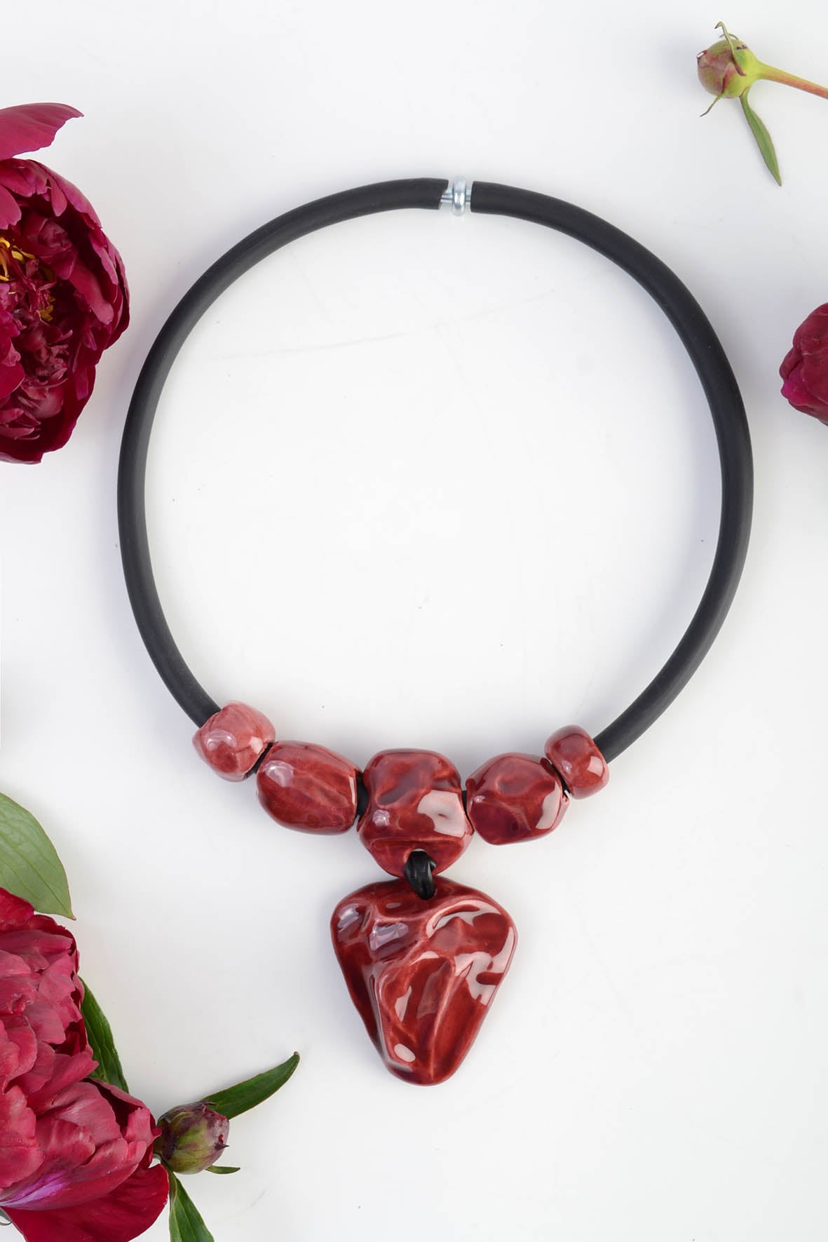 Natural Ceramic Necklace Women
